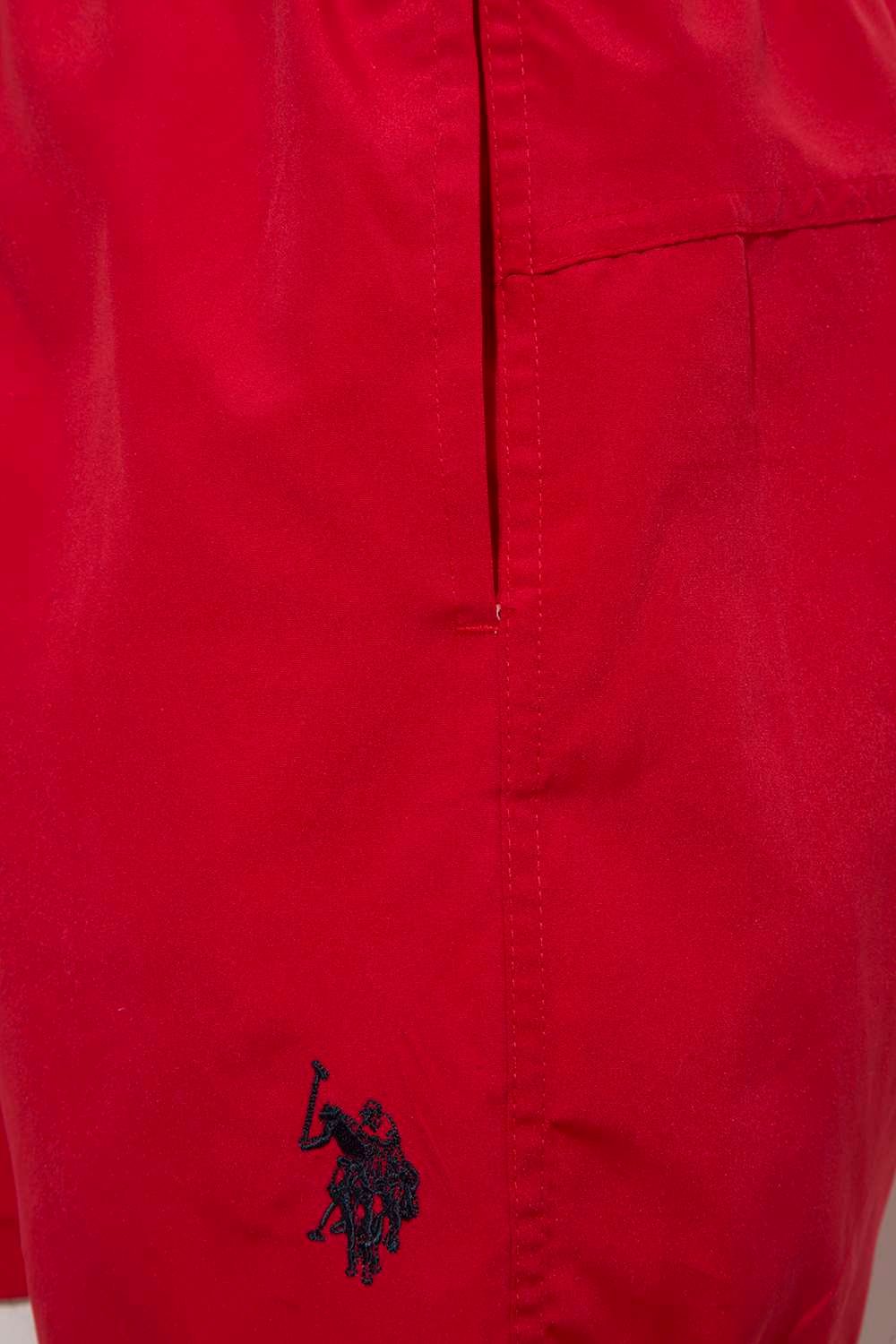 U.S. Polo Assn. Erkek Kırmızı Orta Boy Deniz Şortu - US.01.21000.21Y 160