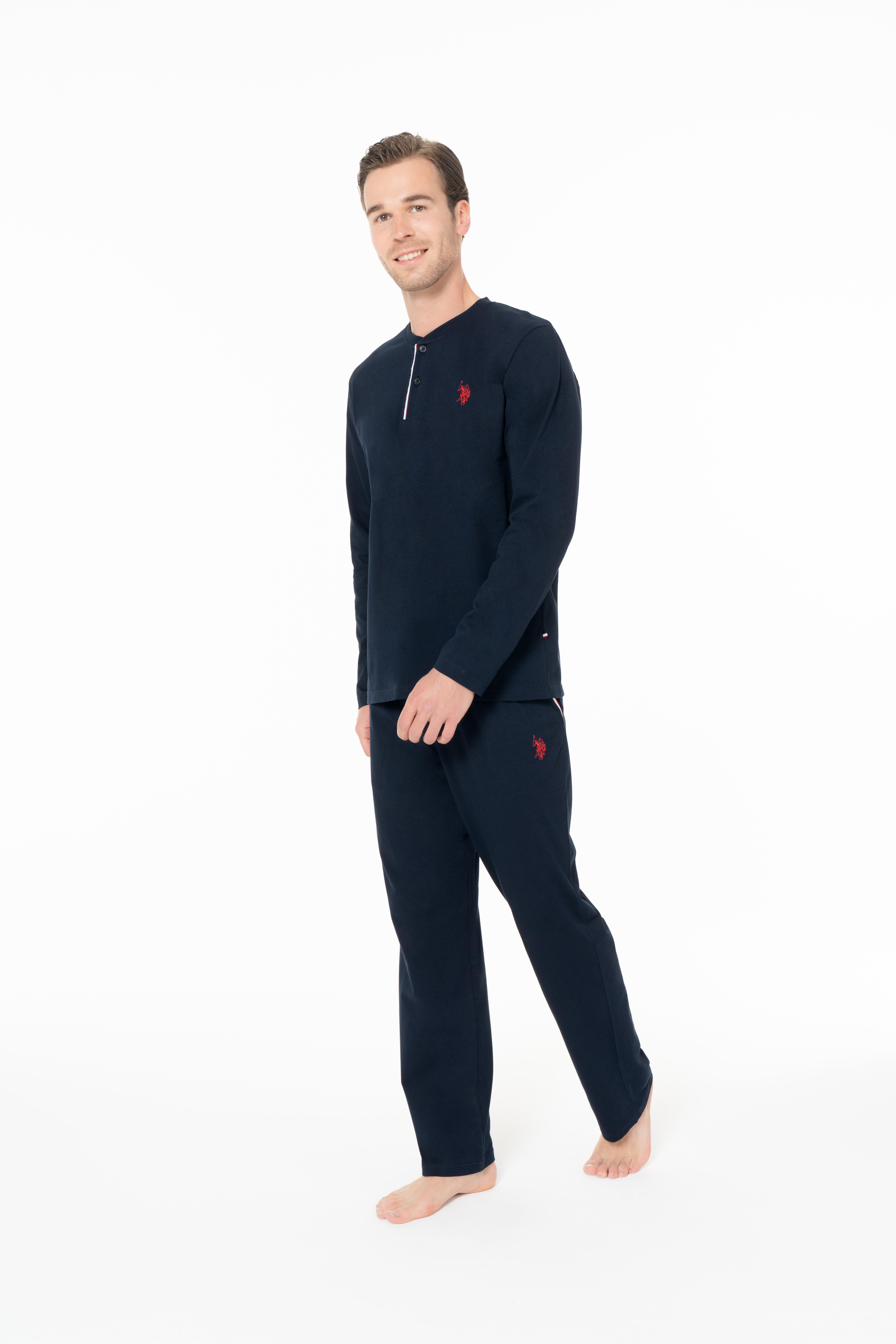 U.S. Polo Assn. Erkek Lacivert Pijama Takım  - US.01.18958.26K 240