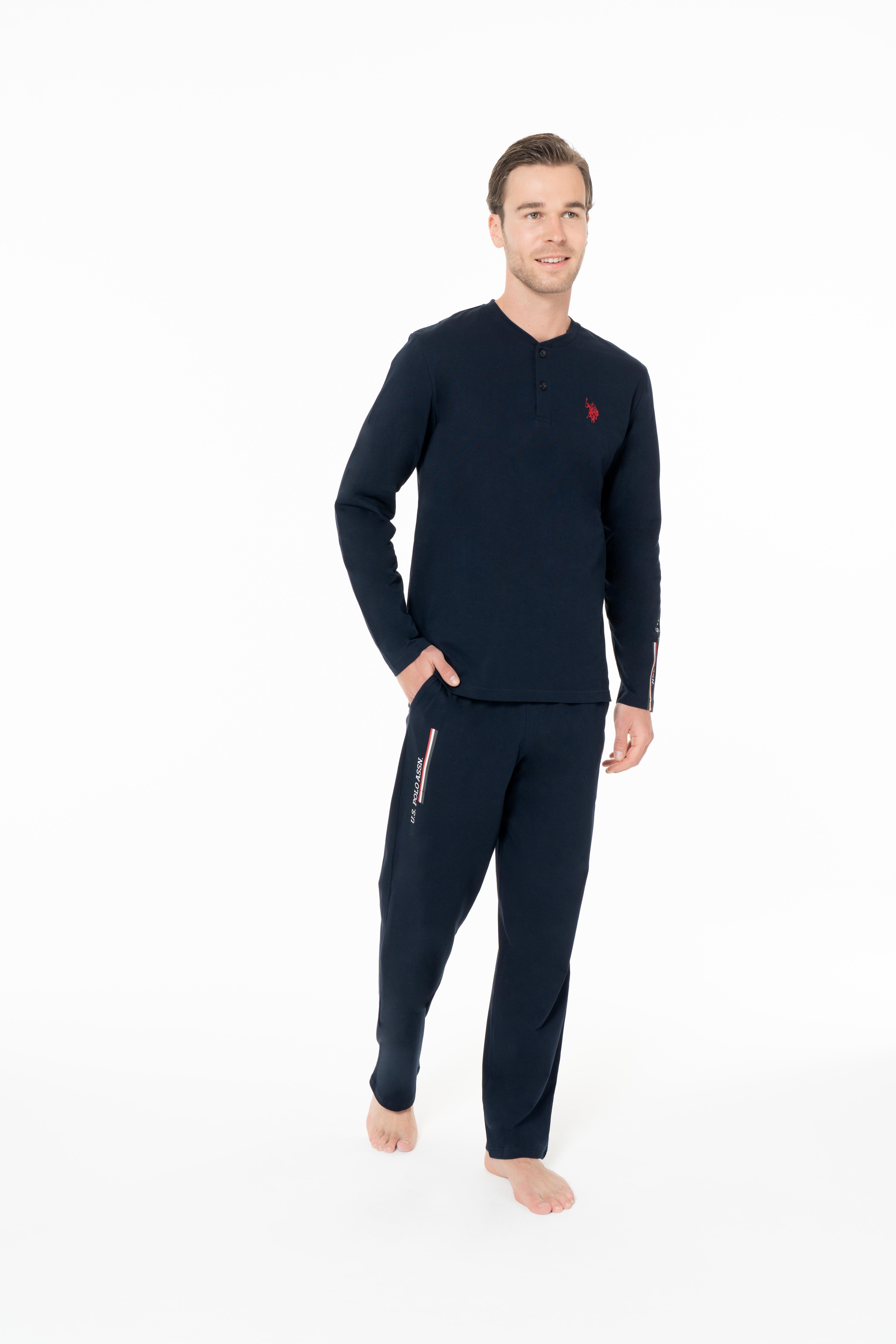 U.S. Polo Assn. Erkek Lacivert Pijama Takım  - US.01.18959.26K 240