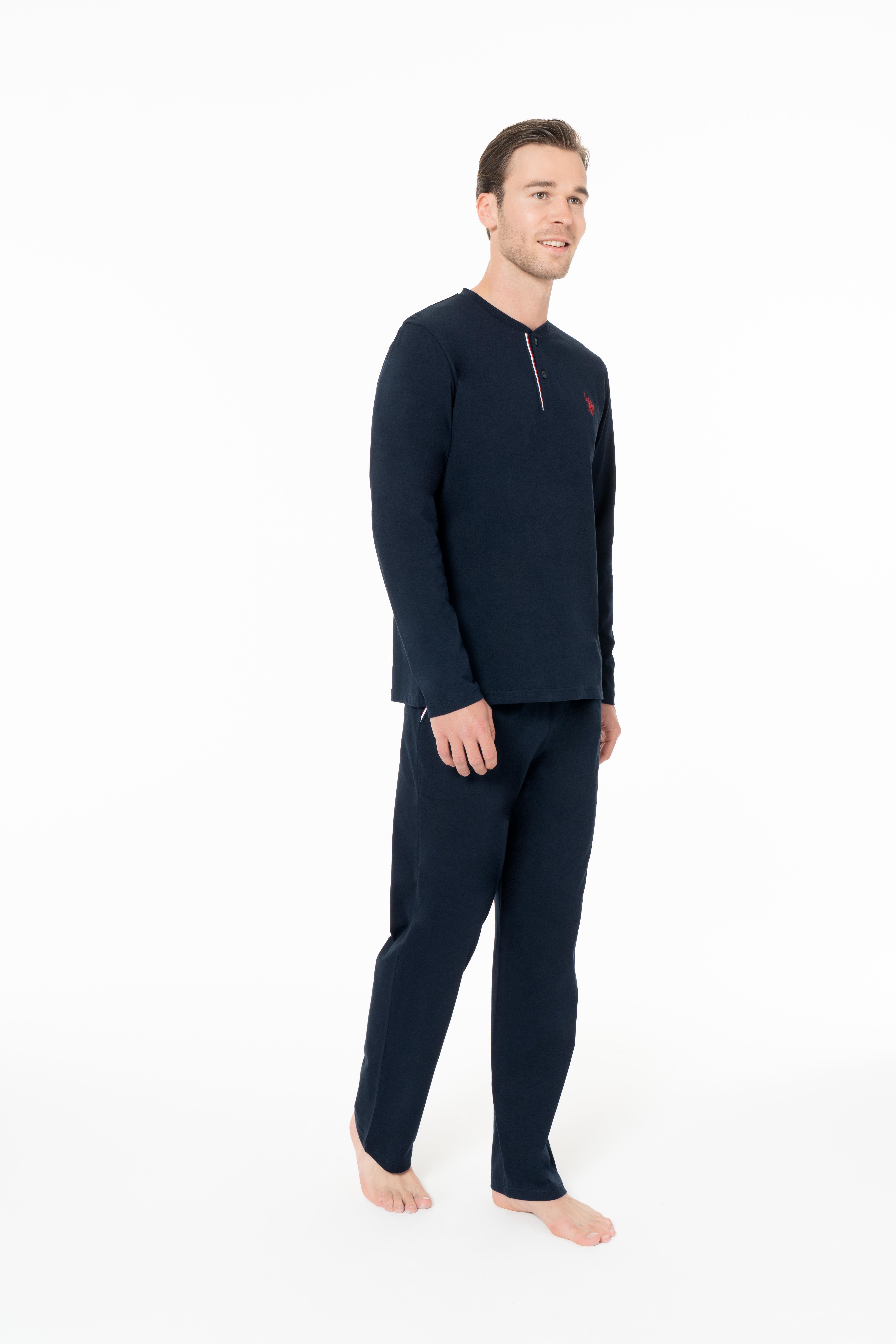 U.S. Polo Assn. Erkek Lacivert Pijama Takım  - US.01.18958.26K 240