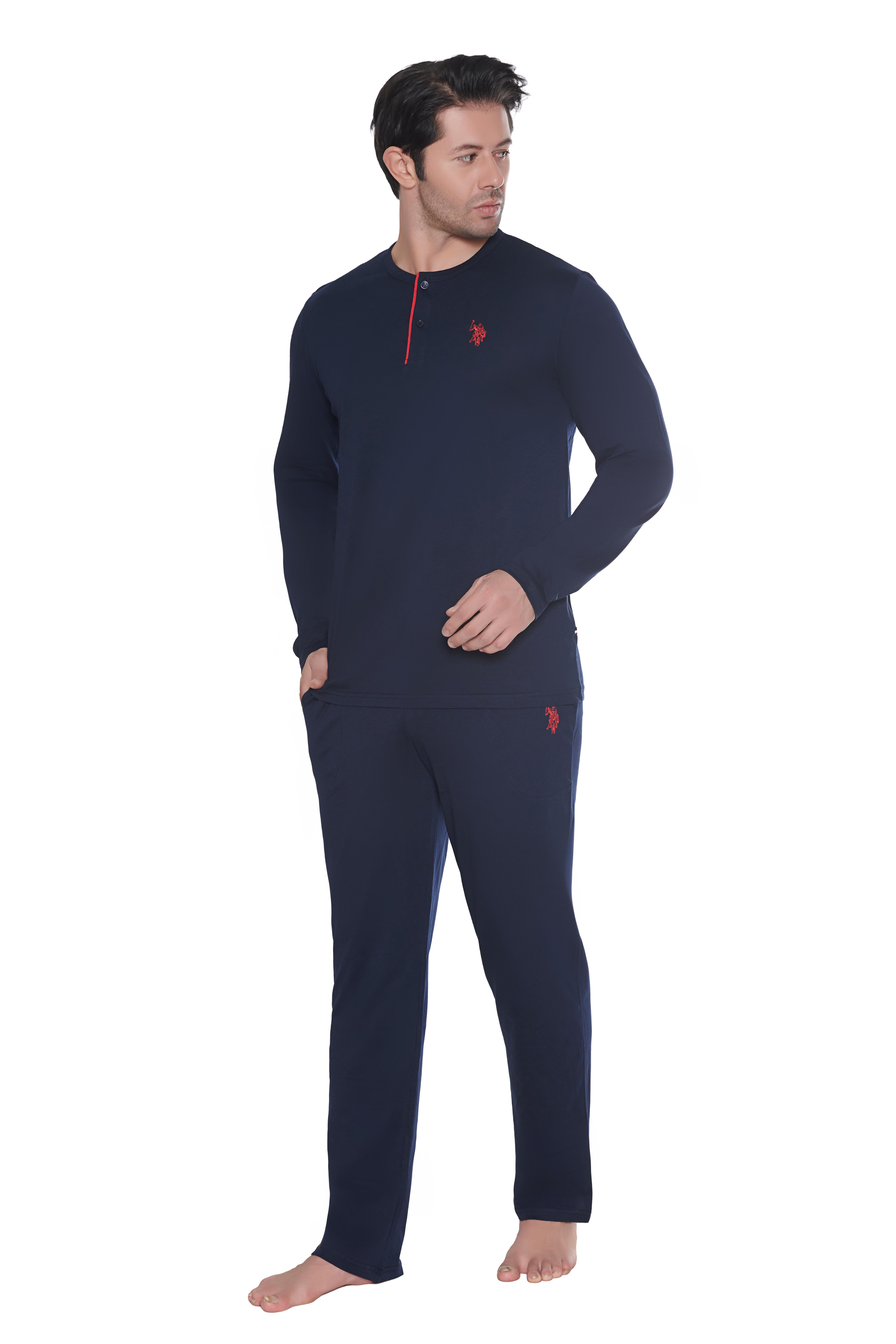 U.S. Polo Assn. Erkek Lacivert Pijama Takım  - US.01.18861.INT 240