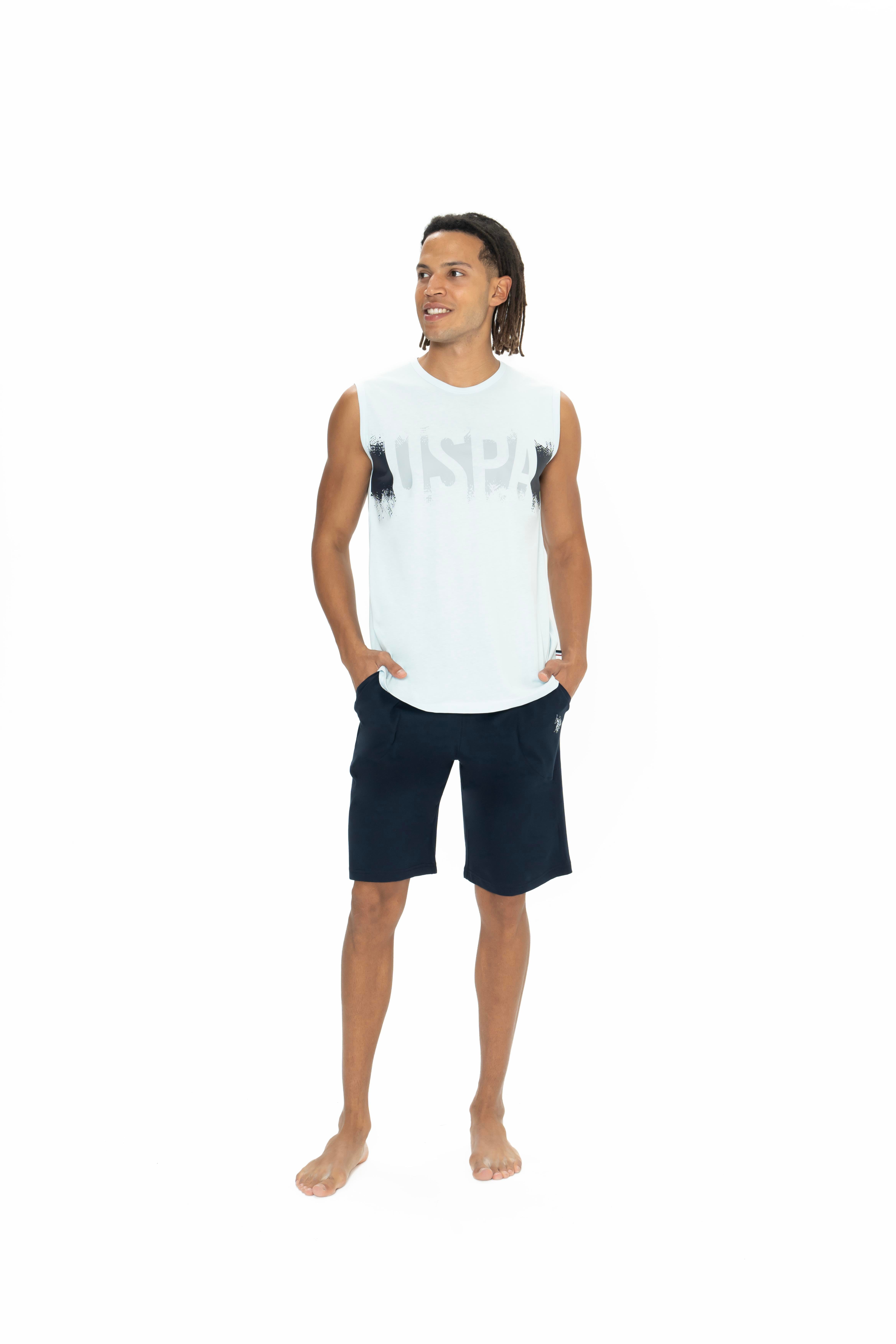 U.S. Polo Assn. Erkek Mavi Şort Takım  - US.01.18885.25Y 180