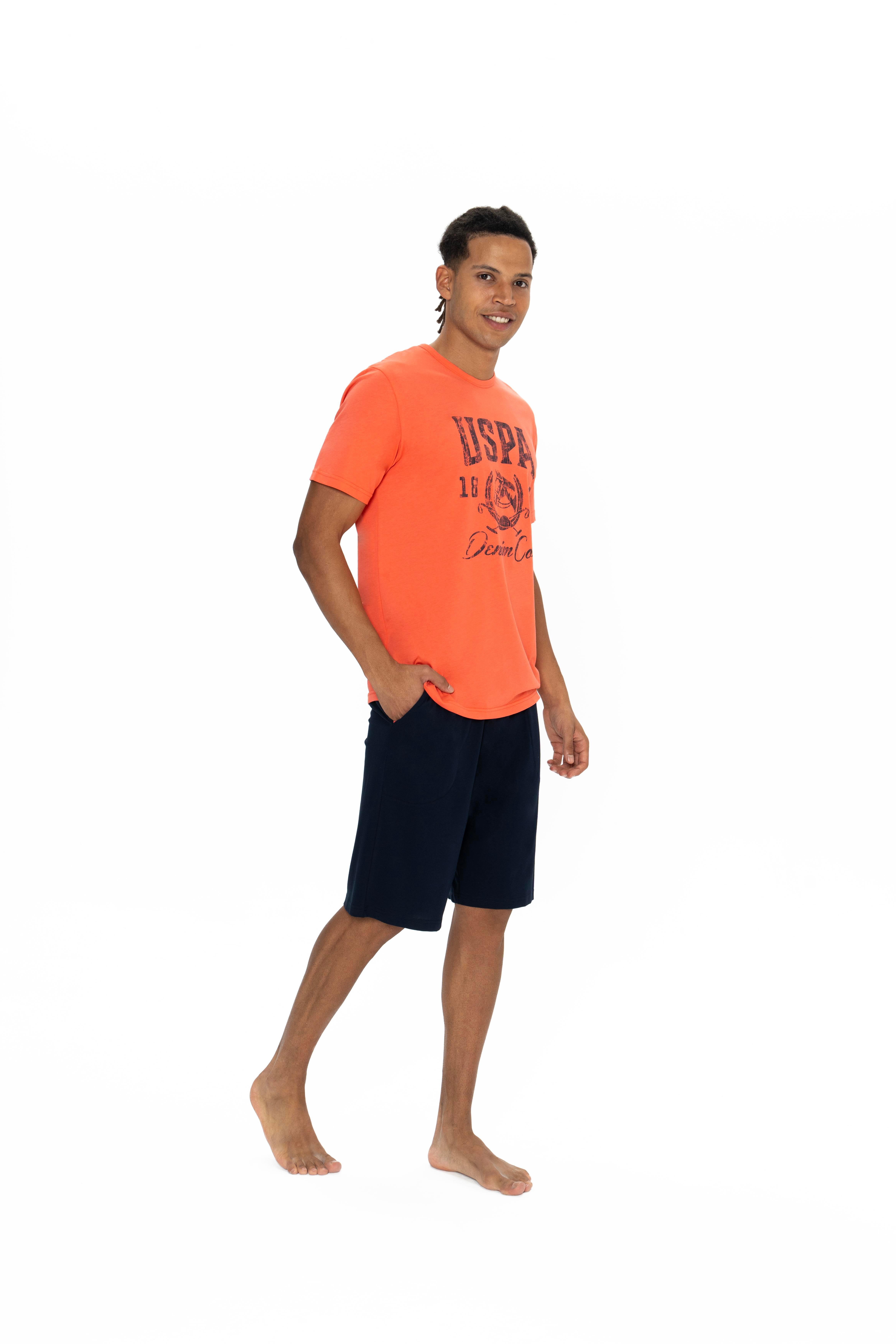 U.S. Polo Assn. Erkek Mercan Şort Takım  - US.01.18877.25Y 164