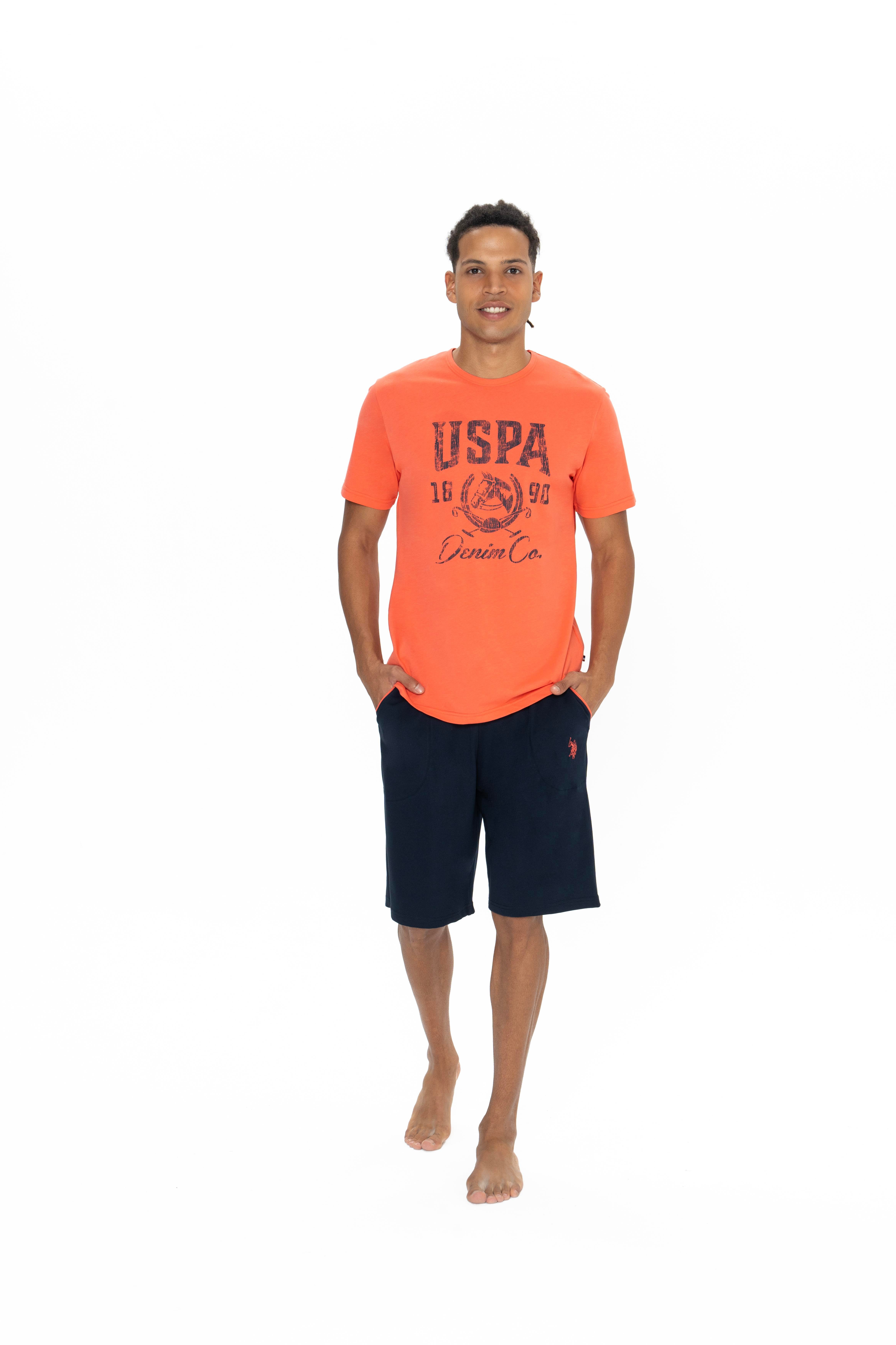 U.S. Polo Assn. Erkek Mercan Şort Takım  - US.01.18877.25Y 164