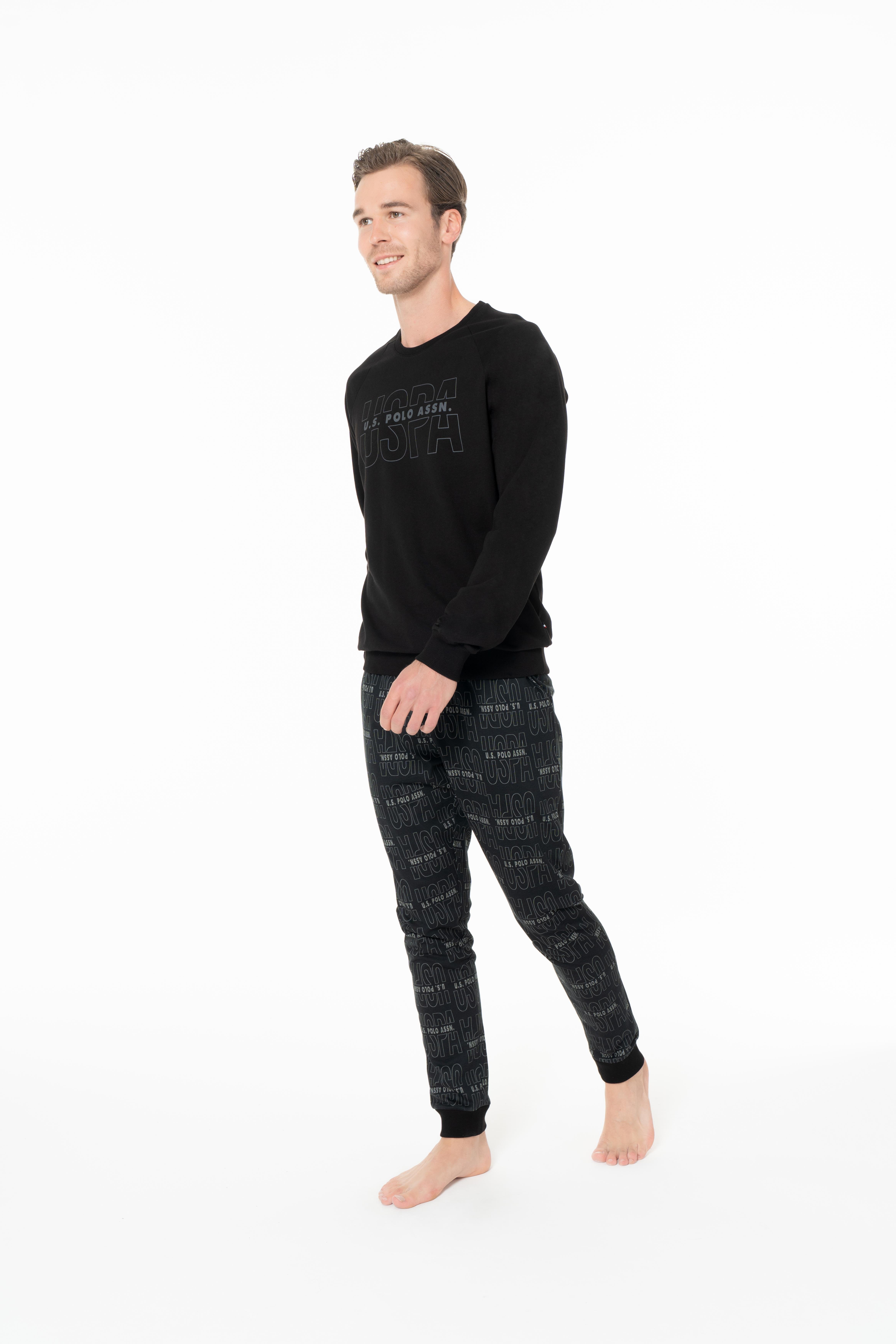 U.S. Polo Assn. Erkek Siyah Ev Giyim  - US.01.18968.26K 140