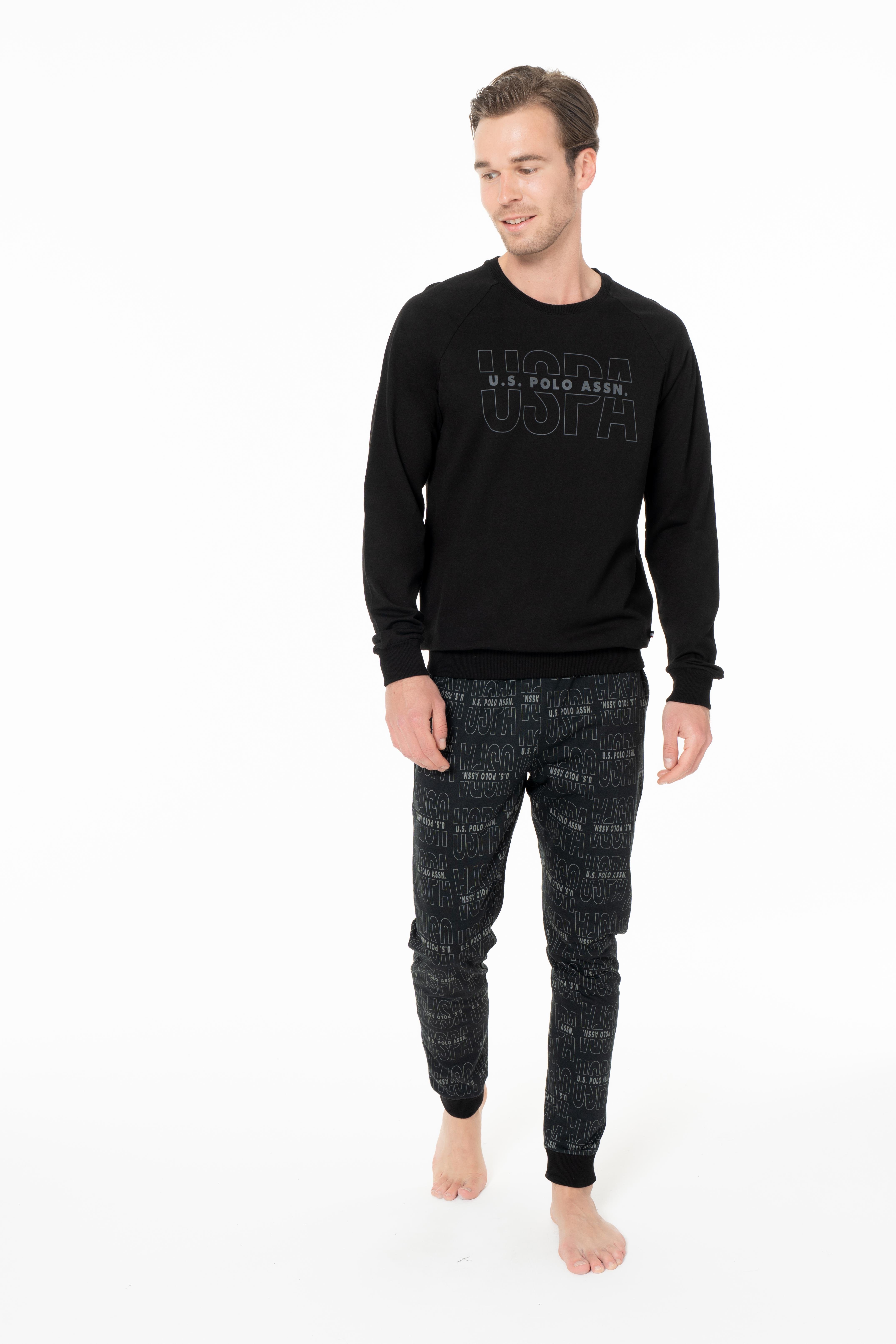 U.S. Polo Assn. Erkek Siyah Ev Giyim  - US.01.18968.26K 140