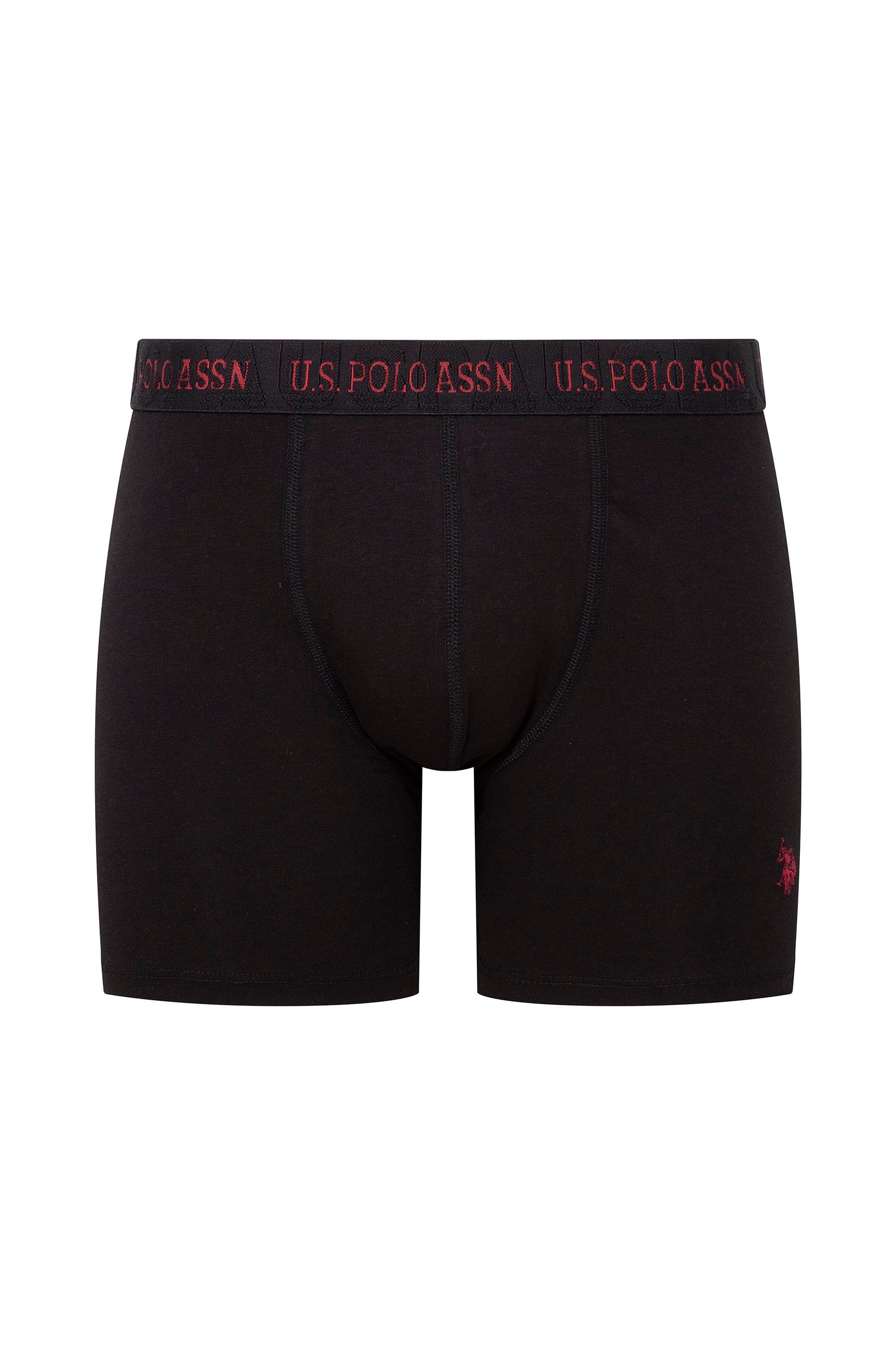 U.S. POLO ASSN. Erkek Siyah-Gri-Antrasit 3 lü Boxer  - US.01.80517 559