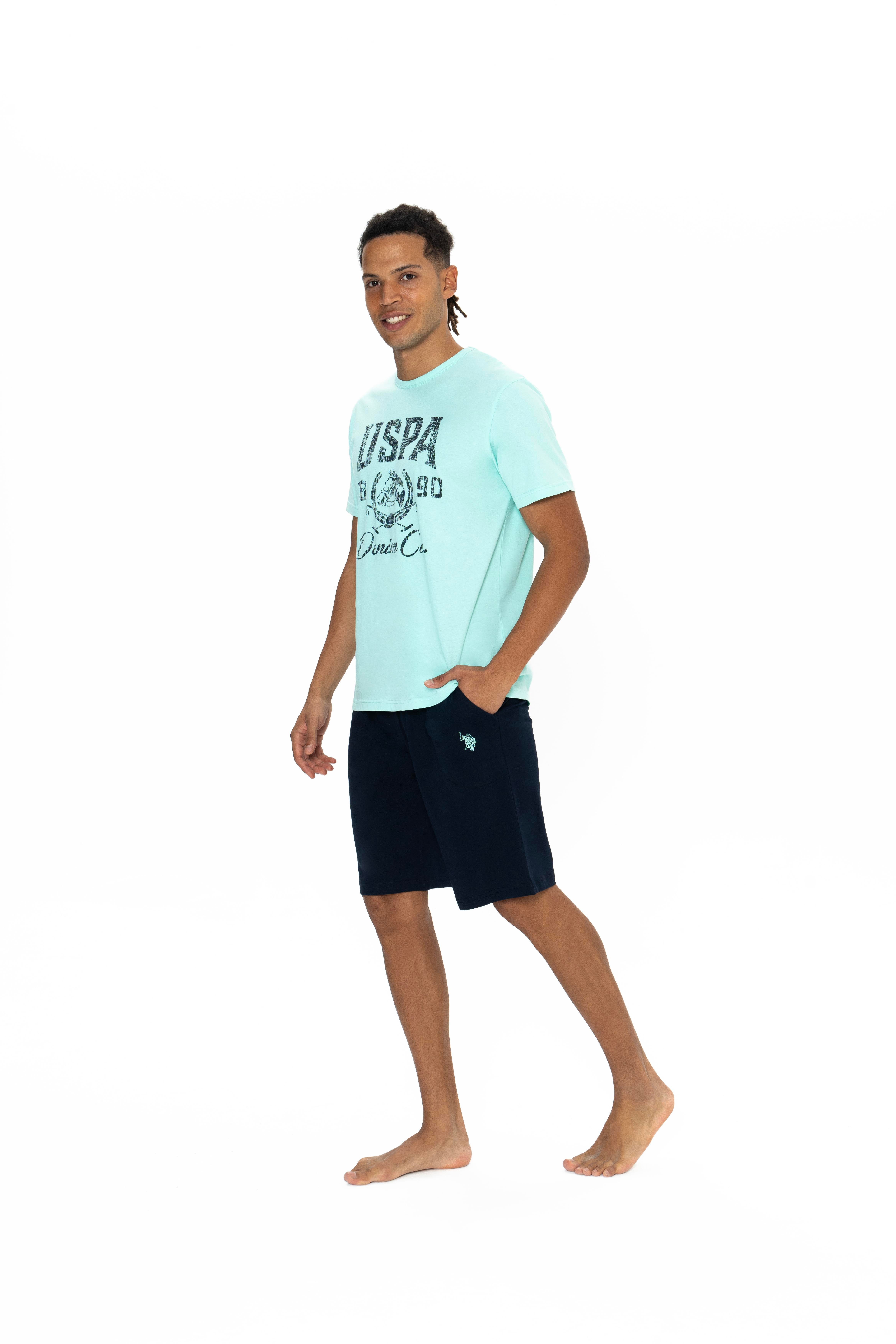 U.S. Polo Assn. Erkek Yeşil Şort Takım  - US.01.18877.25Y 200