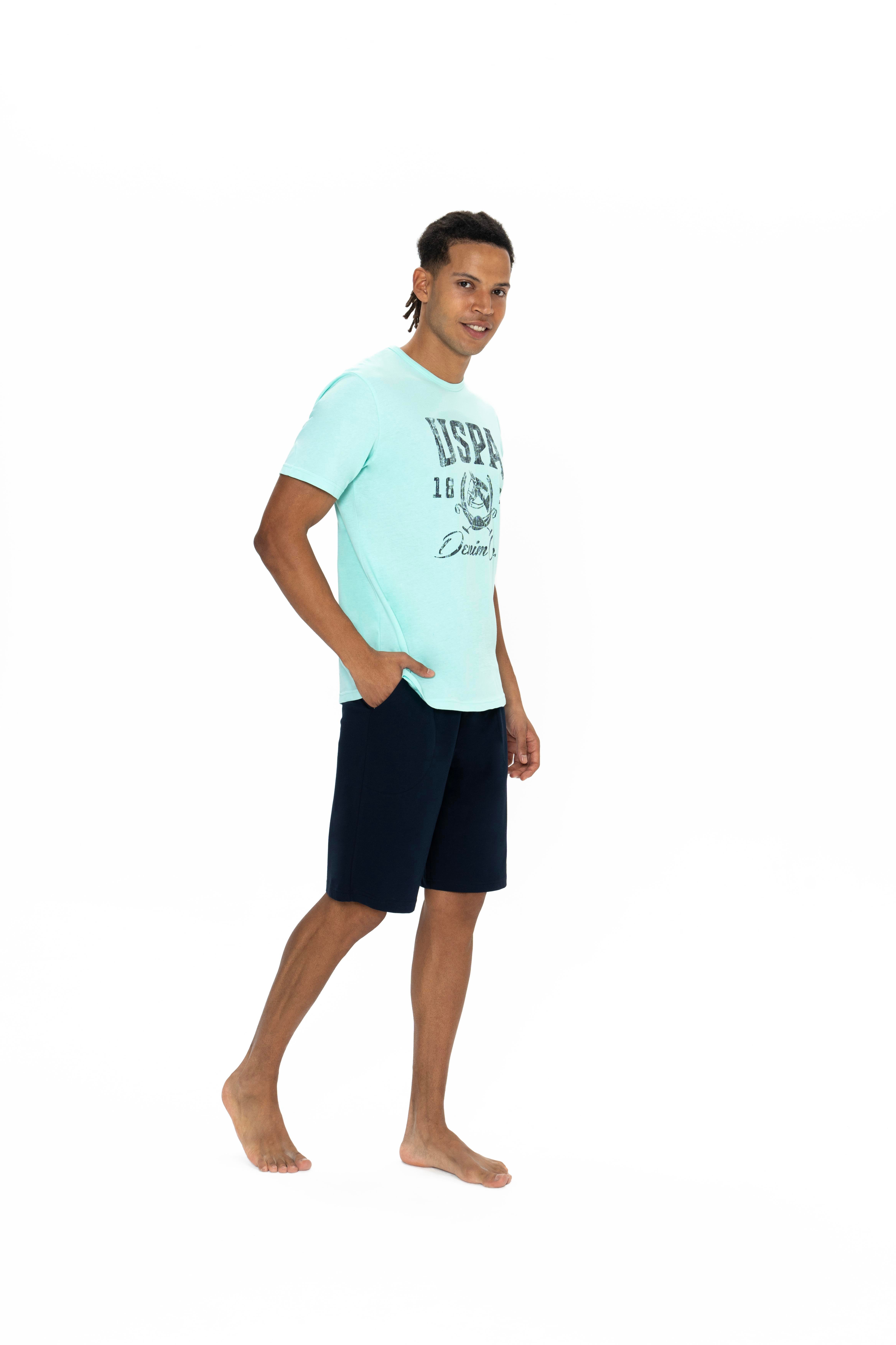 U.S. Polo Assn. Erkek Yeşil Şort Takım  - US.01.18877.25Y 200