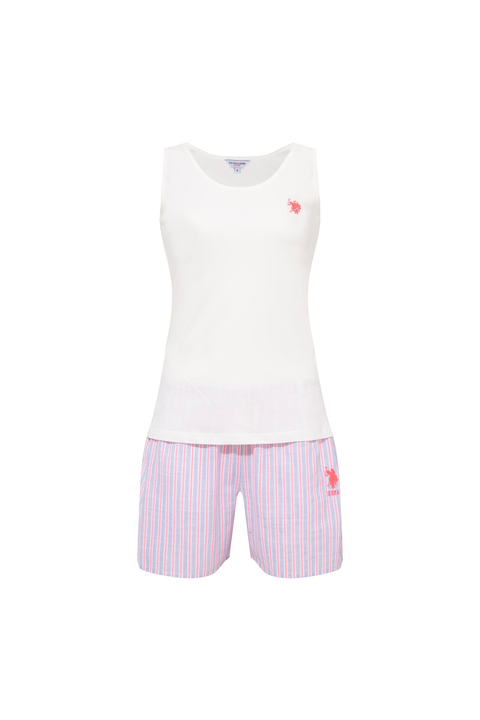 U.S. Polo Assn.  Kadın 203 EKRU Şort Takım  - US.01.20115.INT 203