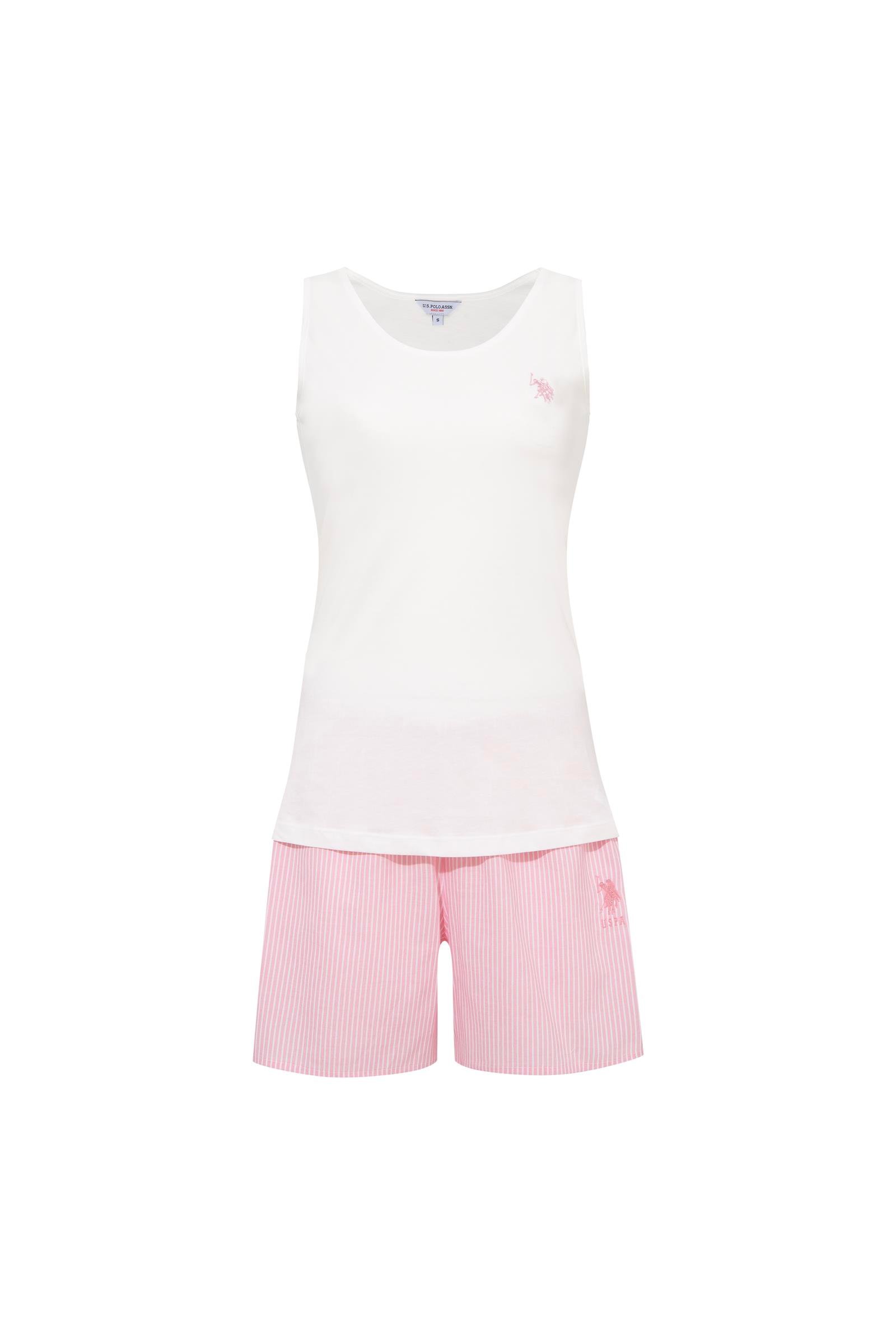 U.S. Polo Assn.  Kadın 204 EKRU Şort Takım  - US.01.20115.INT 204