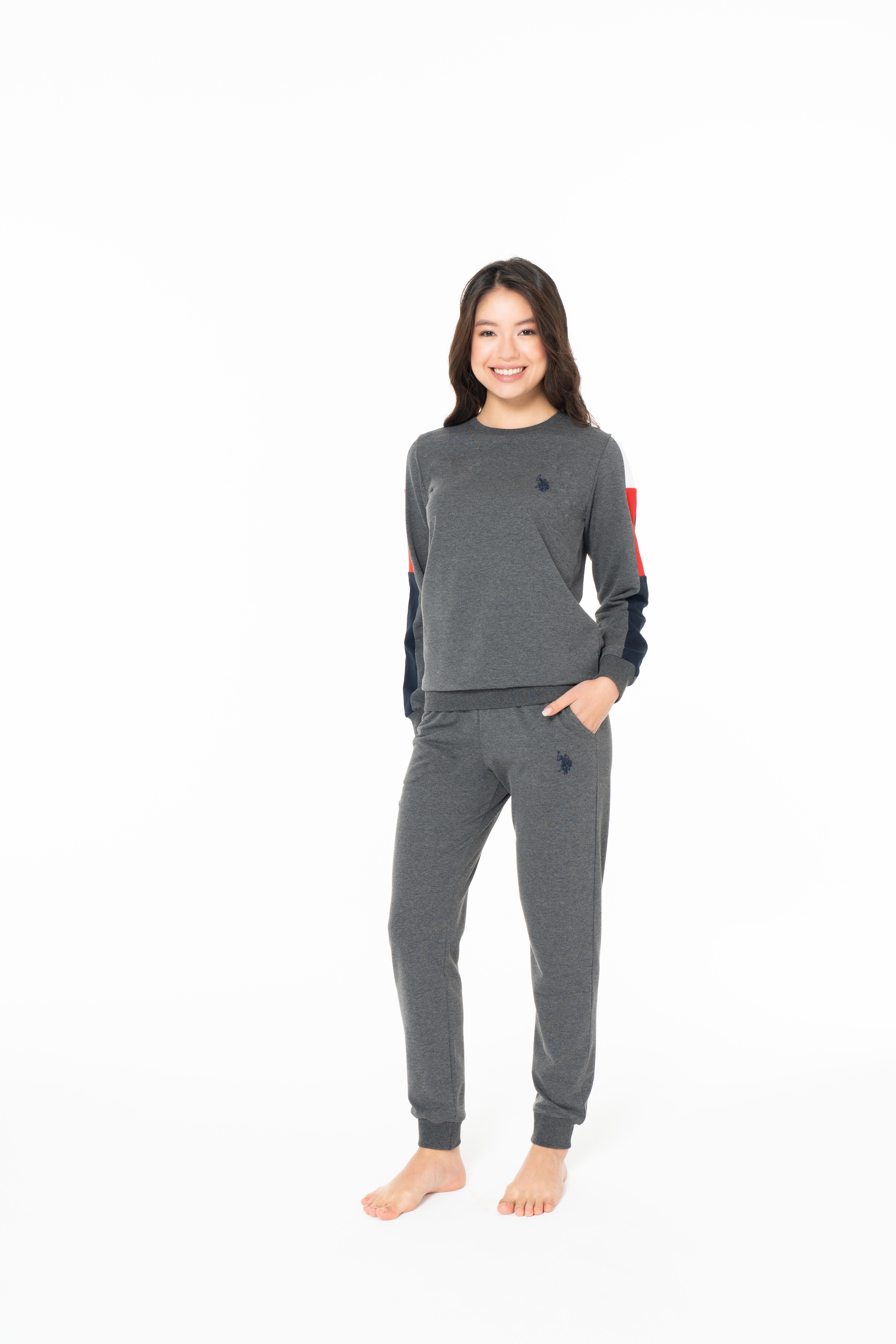 U.S. Polo Assn. Kadın Antrasit Melanj Ev Giyim  - US.01.20115.26K 101