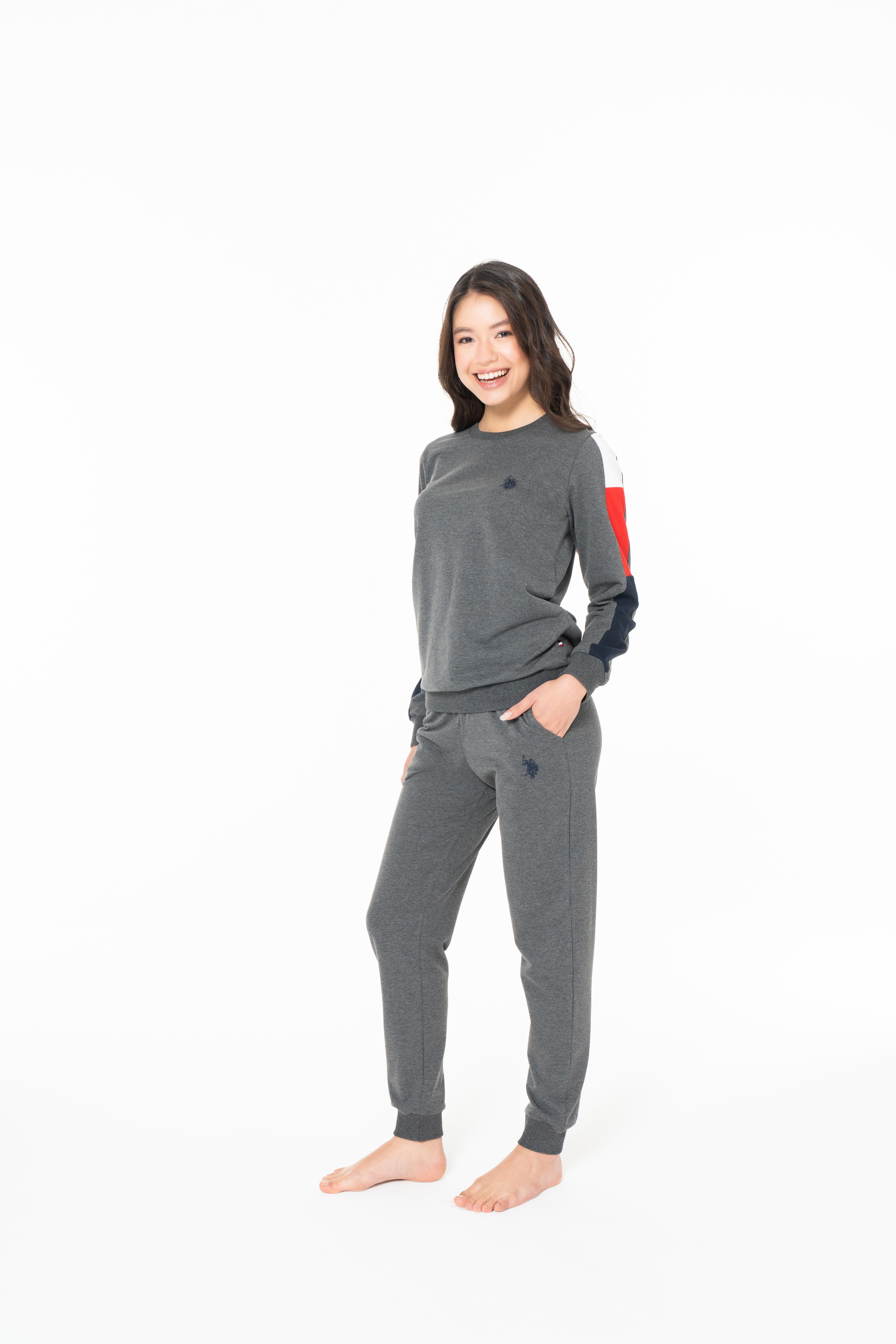 U.S. Polo Assn. Kadın Antrasit Melanj Ev Giyim  - US.01.20115.26K 101