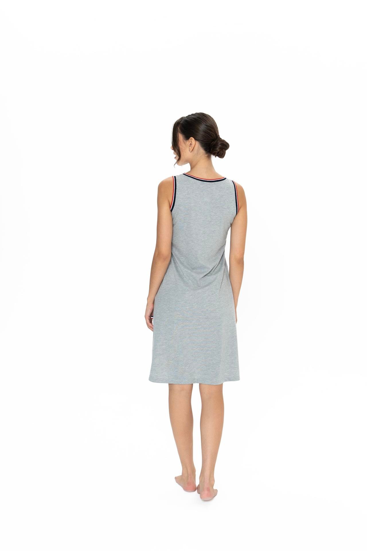 U.S. Polo Assn. Kadın Gri Melanj Gecelik  - US.01.20006.25Y 321