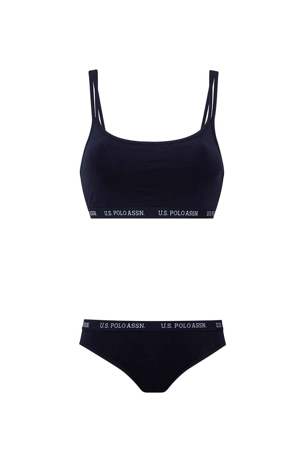 U.S. Polo Assn. Kadın Lacivert Büstiyer Slip Set - US.B1.65004 240