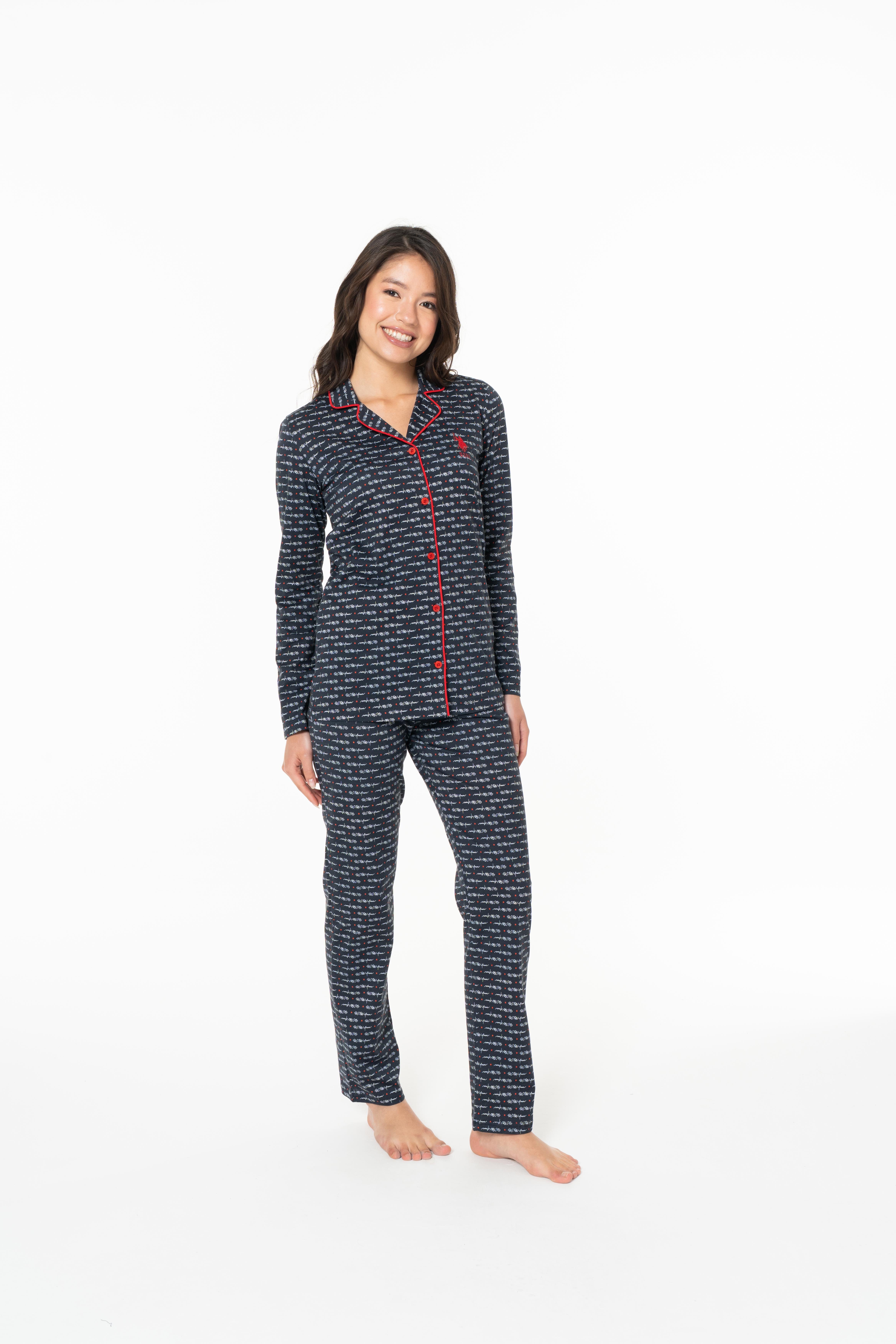 U.S. Polo Assn. Kadın Lacivert Pijama Takım  - US.01.20144.26K 240