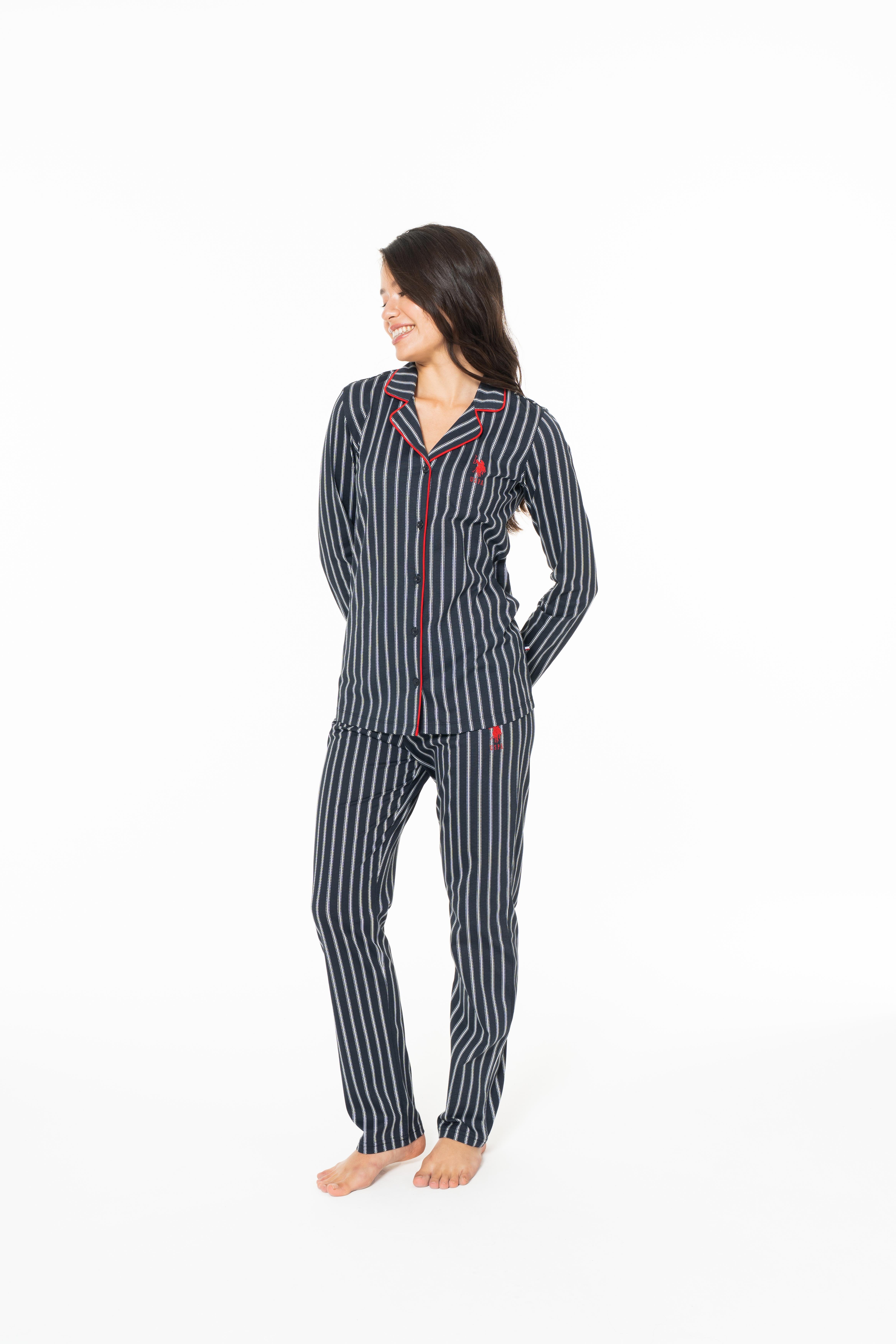 U.S. Polo Assn. Kadın Lacivert Pijama Takım  - US.01.20138.26K 240