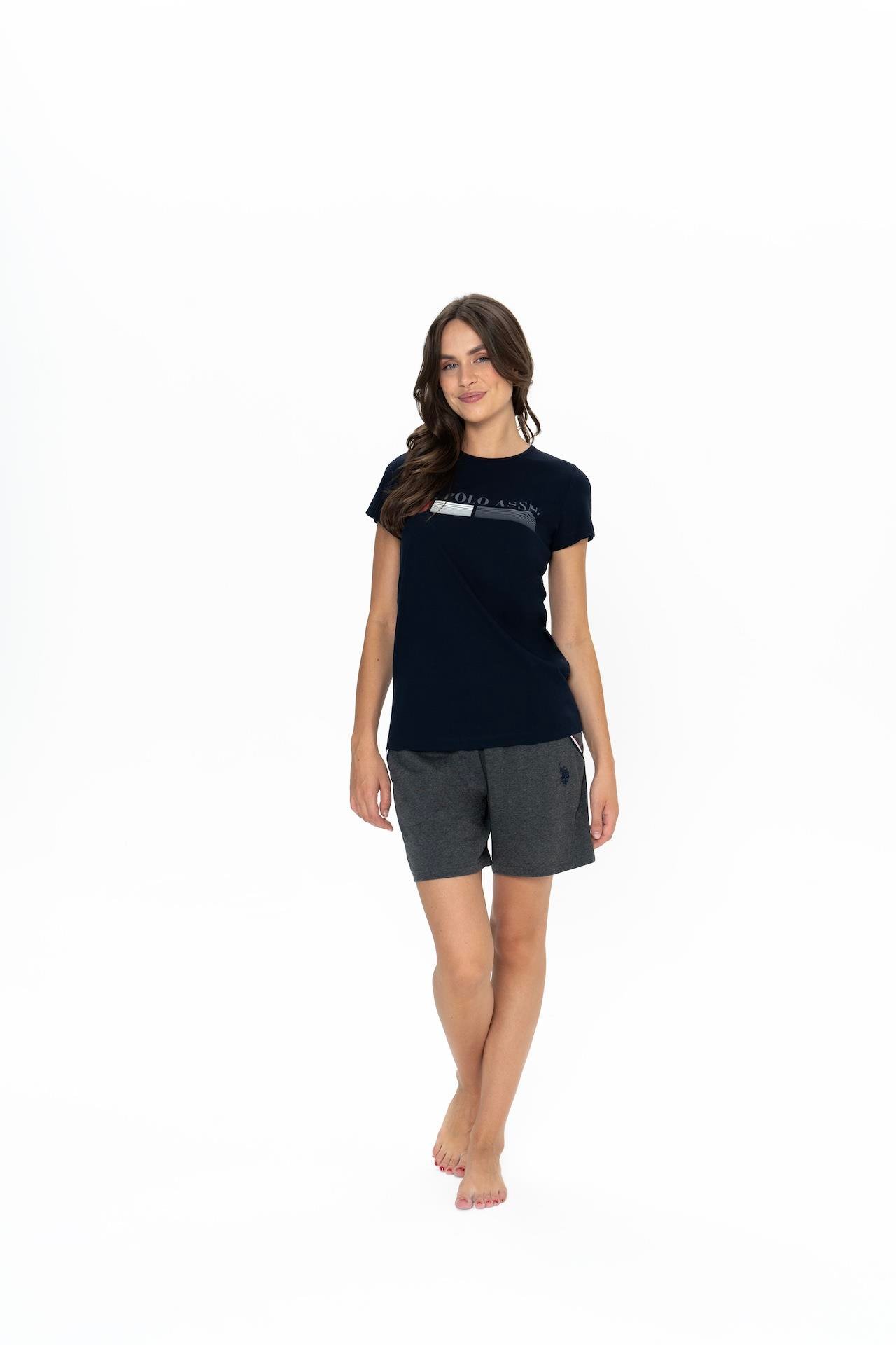 U.S. Polo Assn. Kadın Lacivert Şort Takım  - US.01.20004.25Y 240