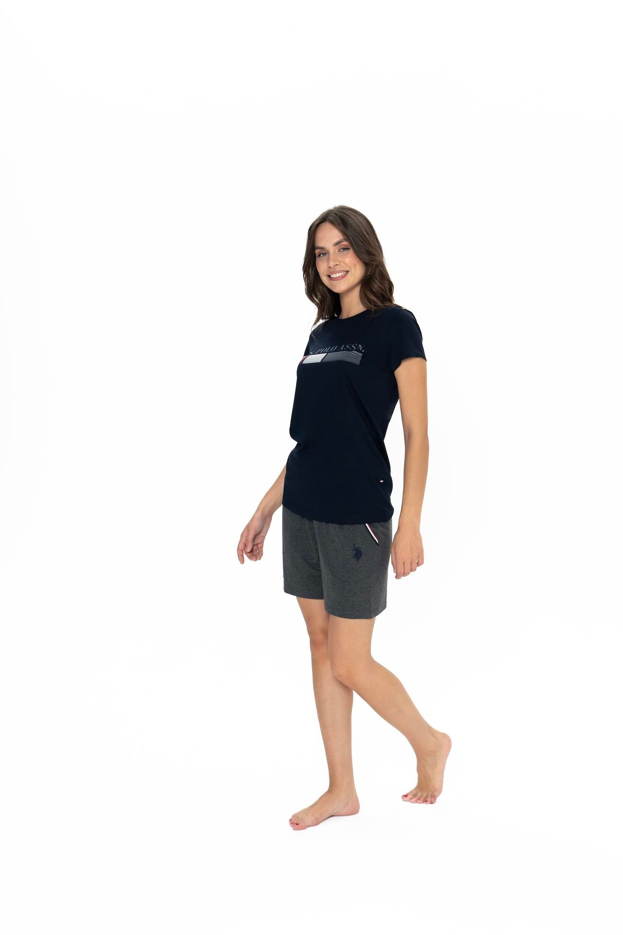 U.S. Polo Assn. Kadın Lacivert Şort Takım  - US.01.20004.25Y 240