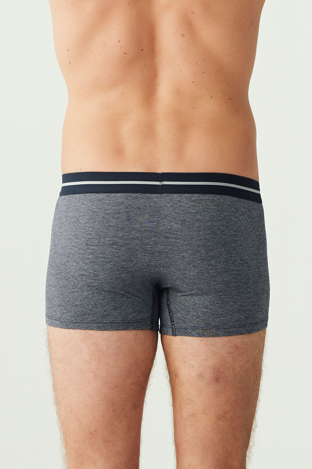 USPA Erkek Lacivert - Lacivert Melanj  3 LÜ Boxer - US.01.80306 446