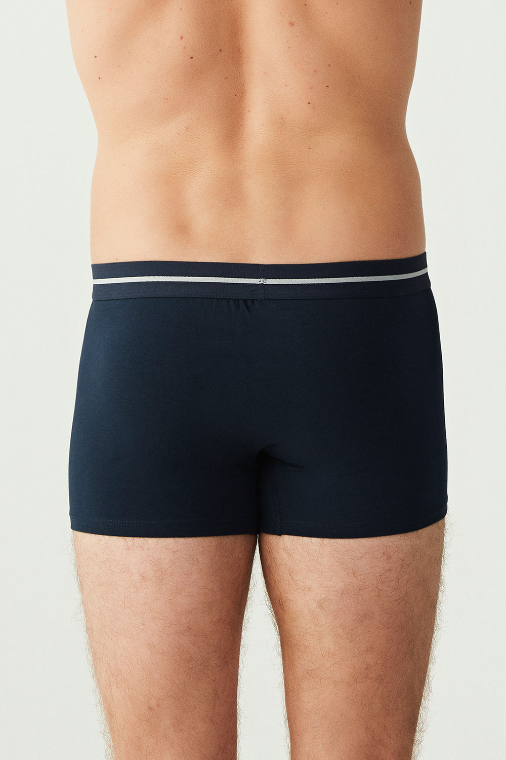 USPA Erkek Lacivert - Lacivert Melanj  3 LÜ Boxer - US.01.80306 446