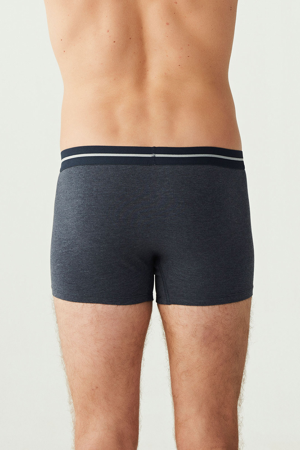 USPA Erkek Lacivert - Lacivert Melanj  3 LÜ Boxer - US.01.80306 446