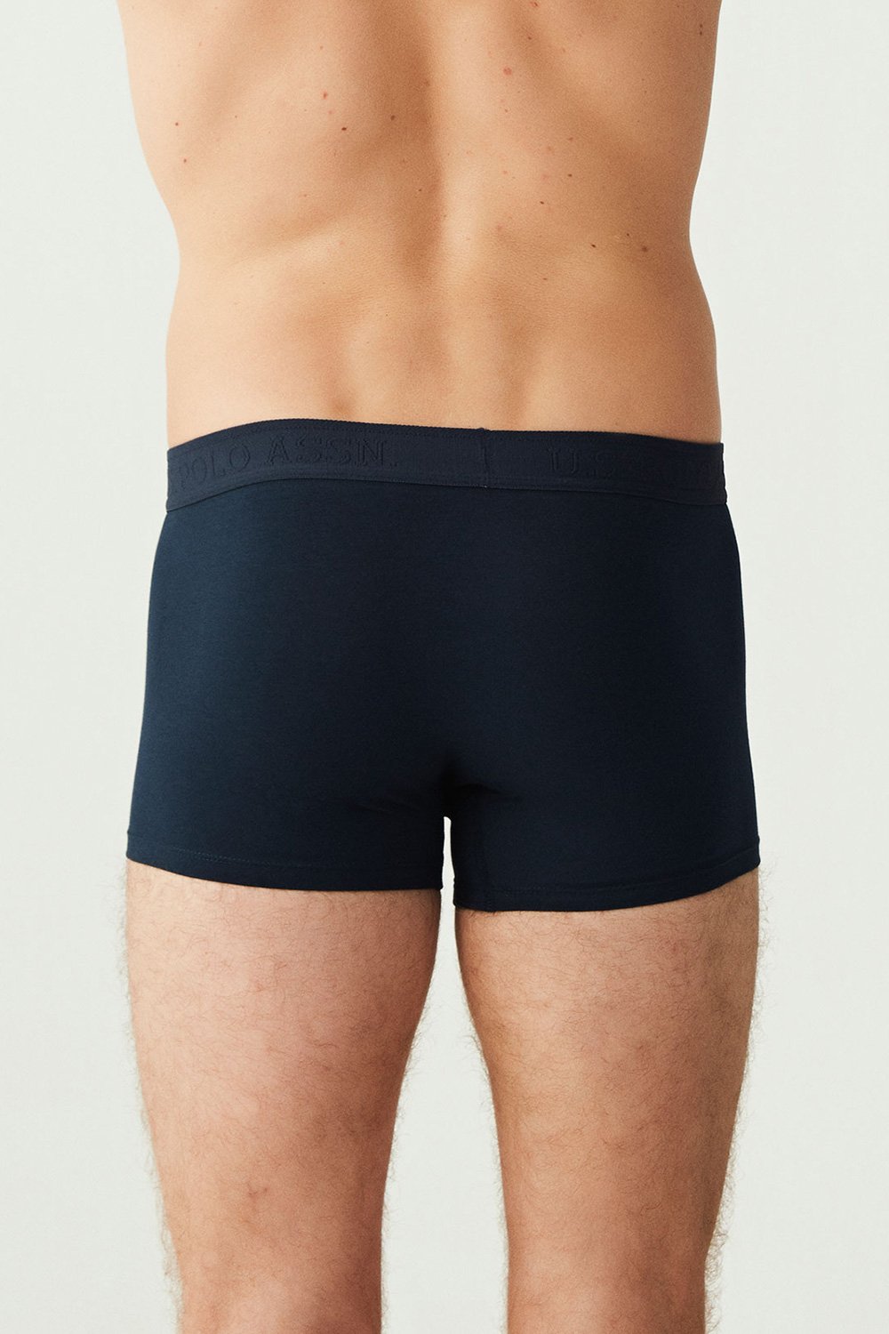 USPA Erkek Lacivert - Saks - Lacivert Melanj 3 LÜ Boxer - US.01.80307 453