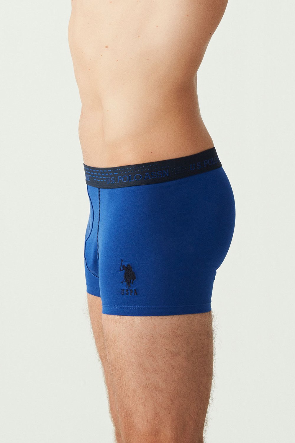 USPA Erkek Saks - Lacivert - Sarı 3 LÜ Boxer - US.01.80178 484