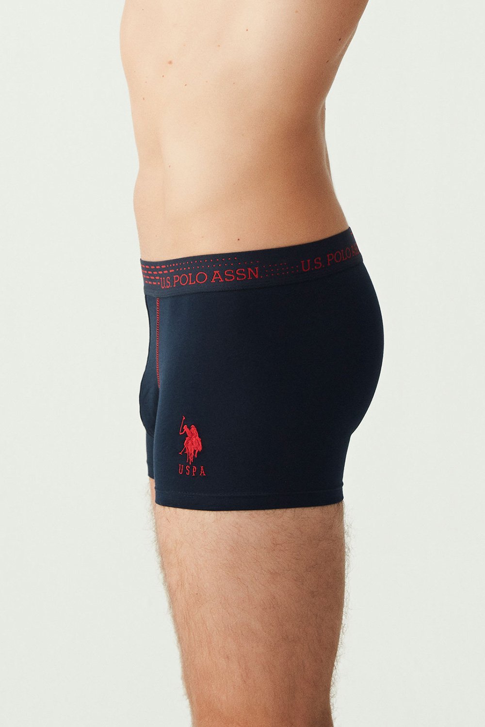 USPA Erkek Saks - Lacivert - Sarı 3 LÜ Boxer - US.01.80178 484