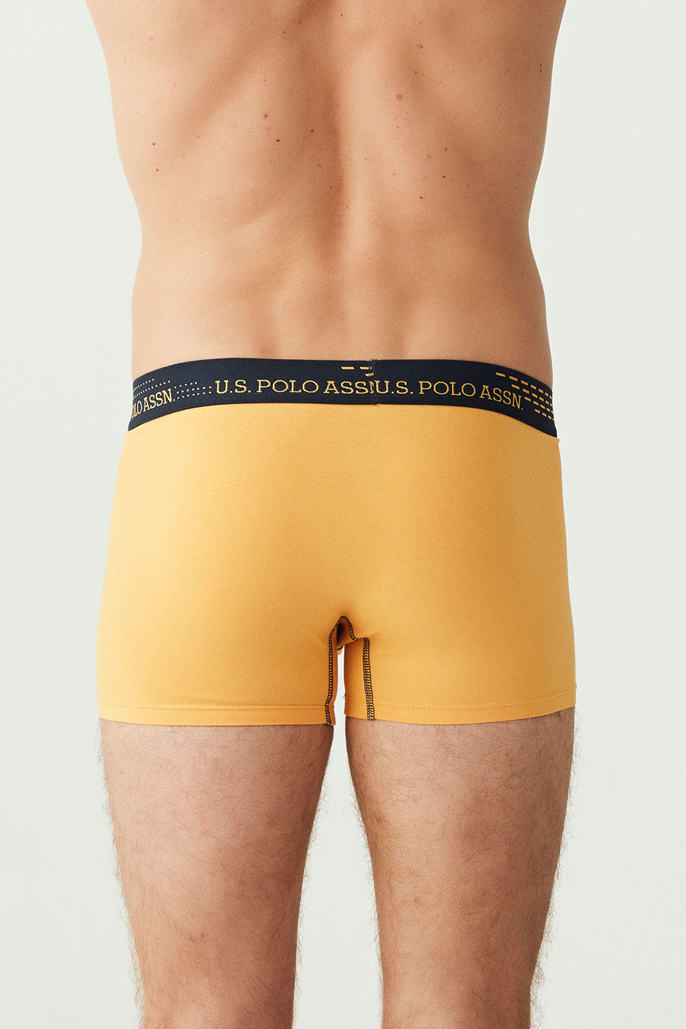 USPA Erkek Saks - Lacivert - Sarı 3 LÜ Boxer - US.01.80178 484