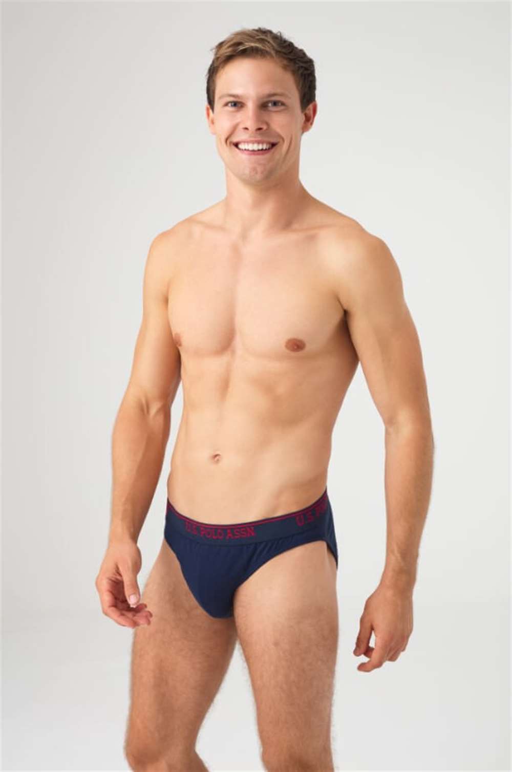 USPA Erkek Siyah - Antrasit Melanj - Lacivert 3 lü Slip - US.01.80436 508