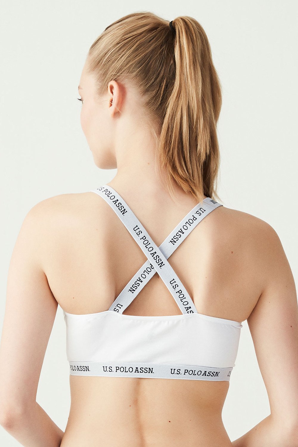 USPA Kadın Beyaz Çapraz Askılı Büstiyer - US.01.66117 120