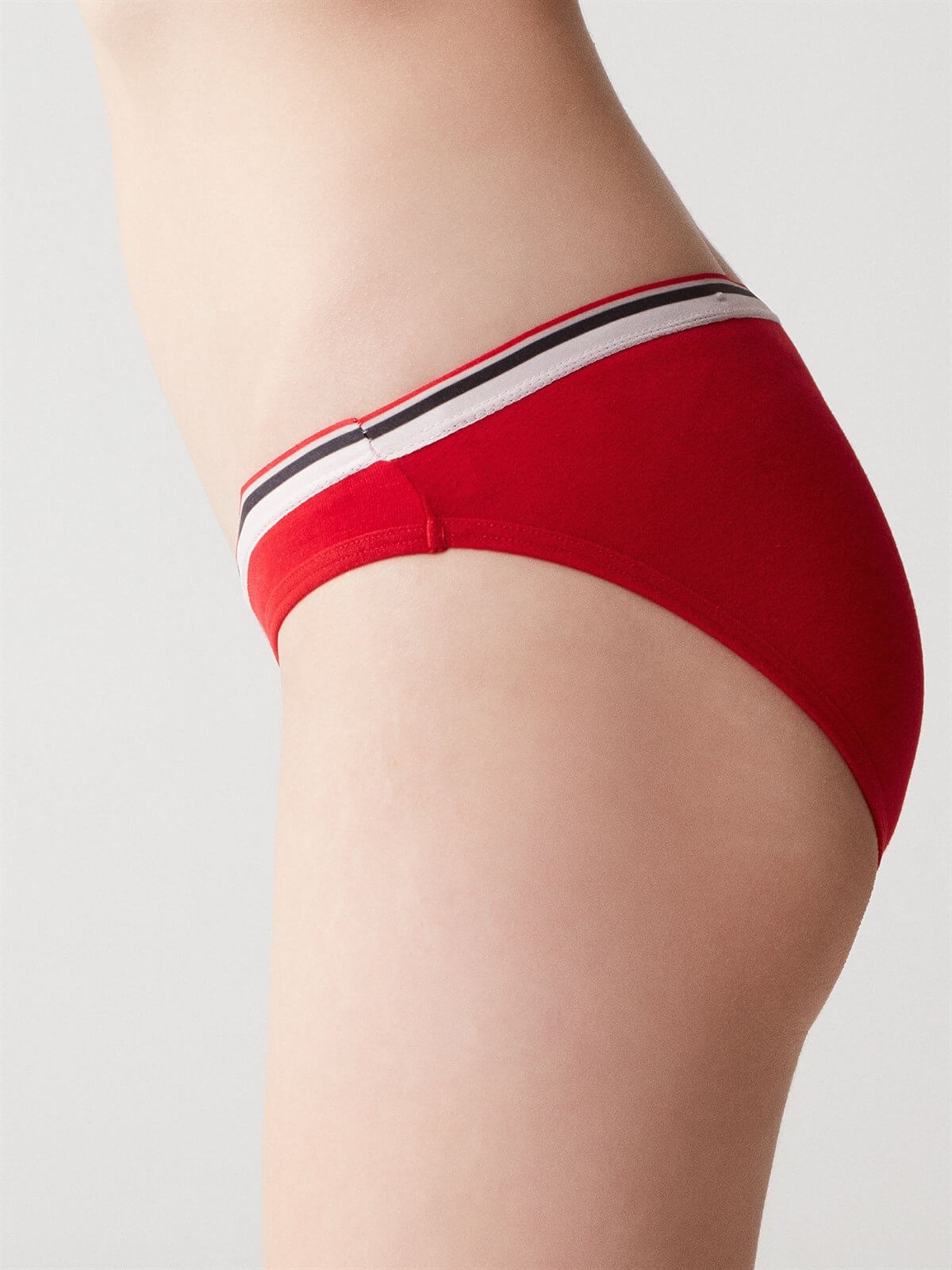 USPA Kadın Kırmızı - Lacivert 3 LÜ Slip - US.01.66237 430