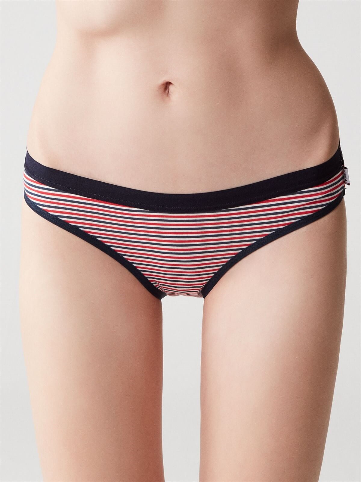 USPA Kadın Kırmızı - Lacivert 3 LÜ Slip - US.01.66237 430