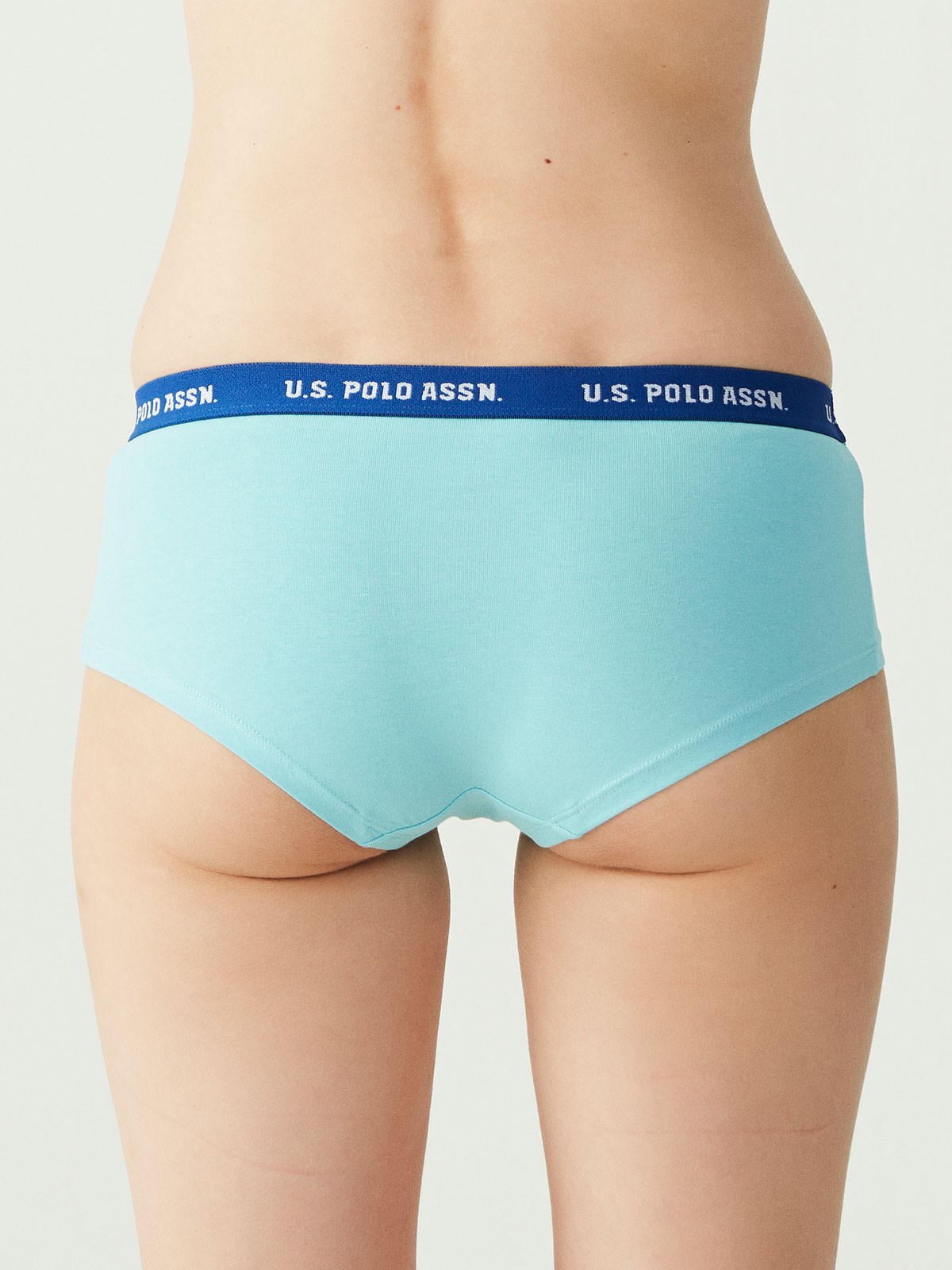 USPA Kadın Pembe - Gri Melanj - Mint 3 LÜ Şort - US.01.66115 473