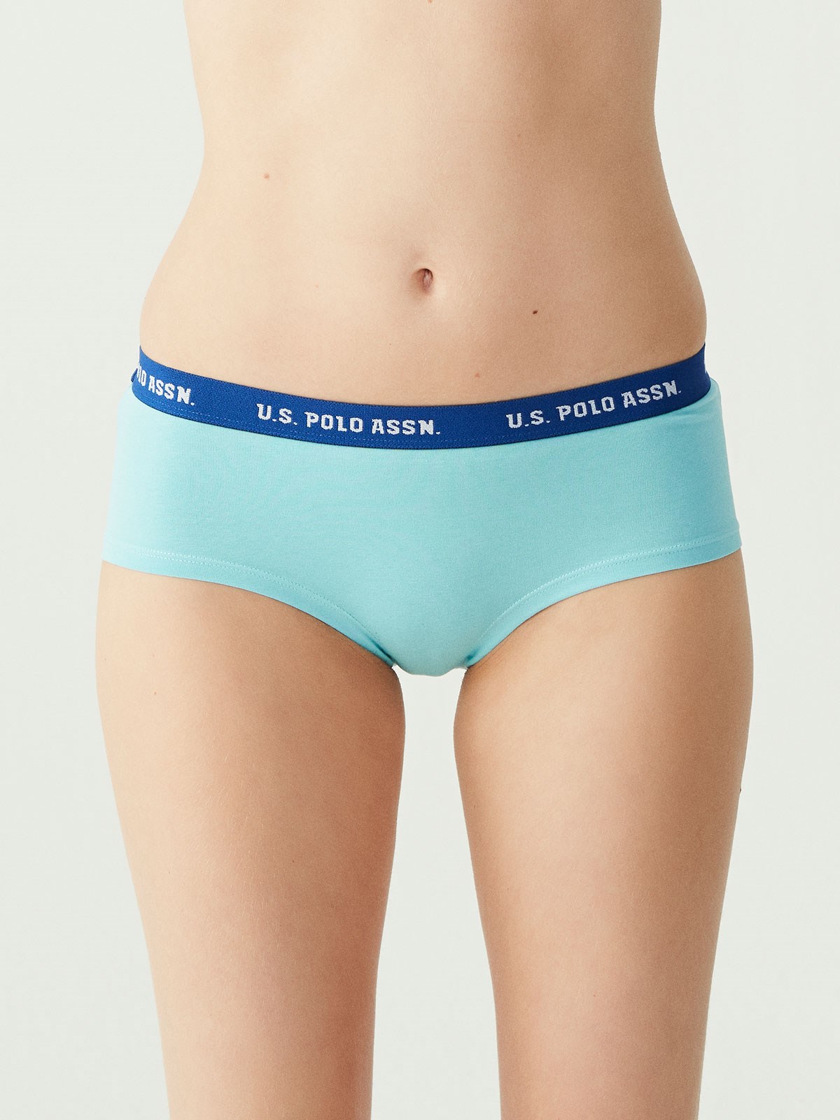 USPA Kadın Pembe - Gri Melanj - Mint 3 LÜ Şort - US.01.66115 473