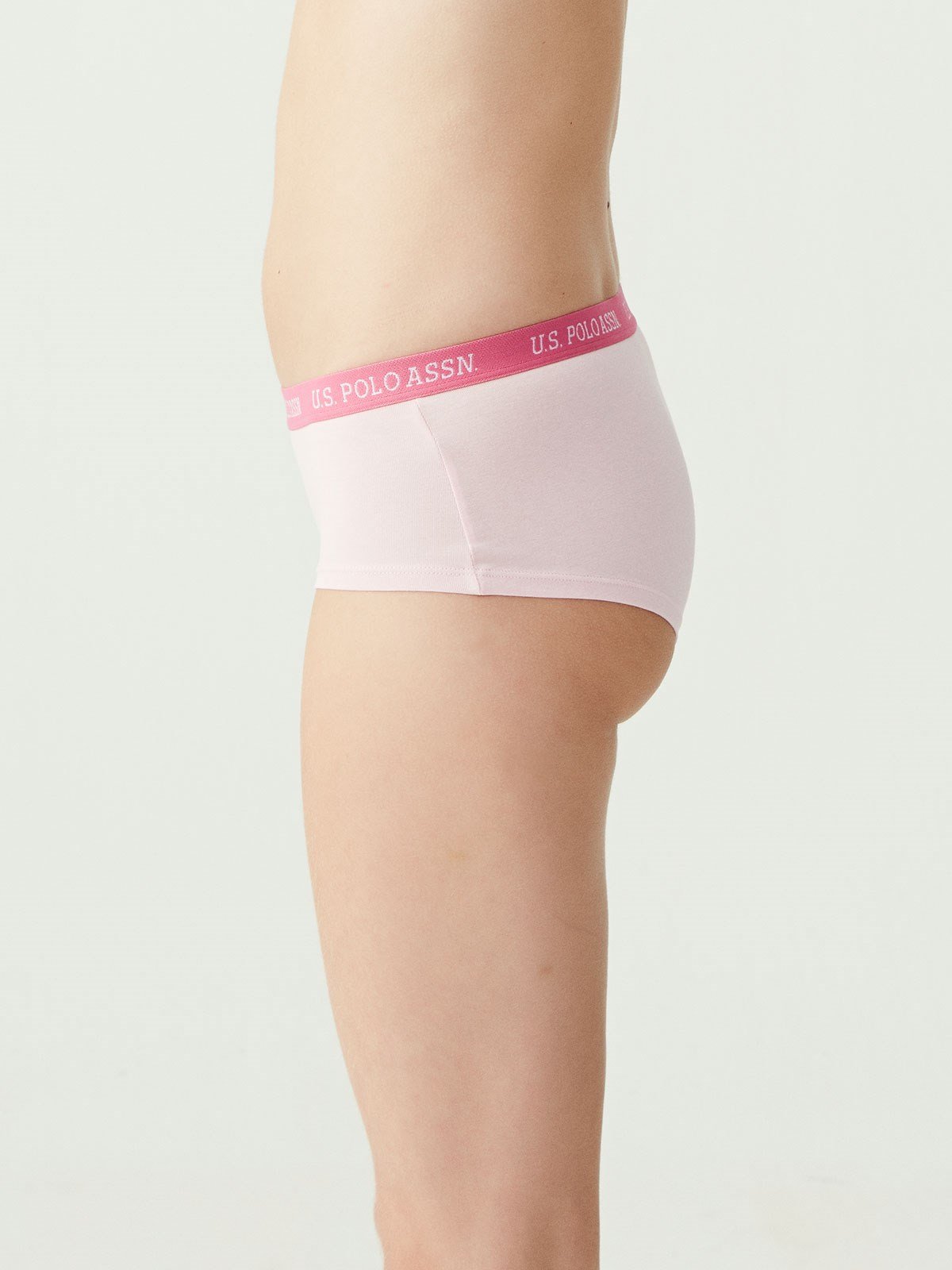 USPA Kadın Pembe - Gri Melanj - Mint 3 LÜ Şort - US.01.66115 473