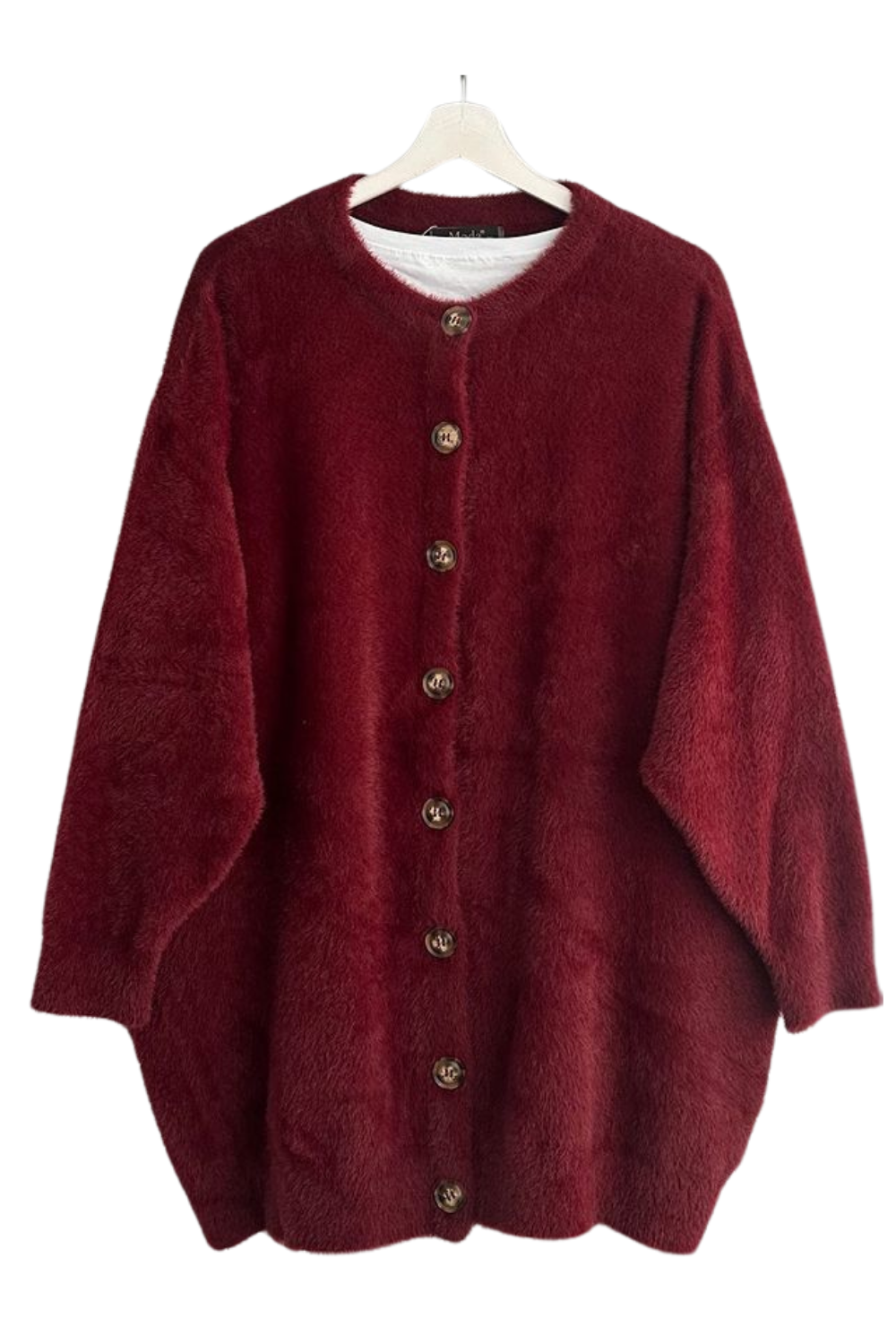 Peluş Hırka Bordo