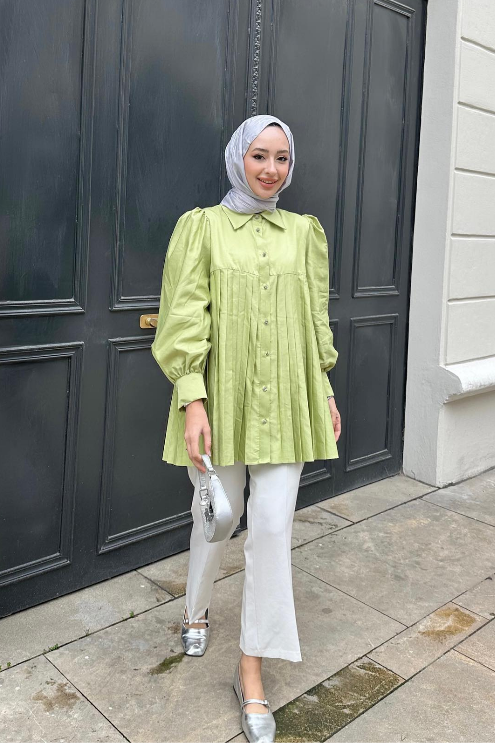 PİLİSELİ GÖMLEK YAĞ YEŞİLİ