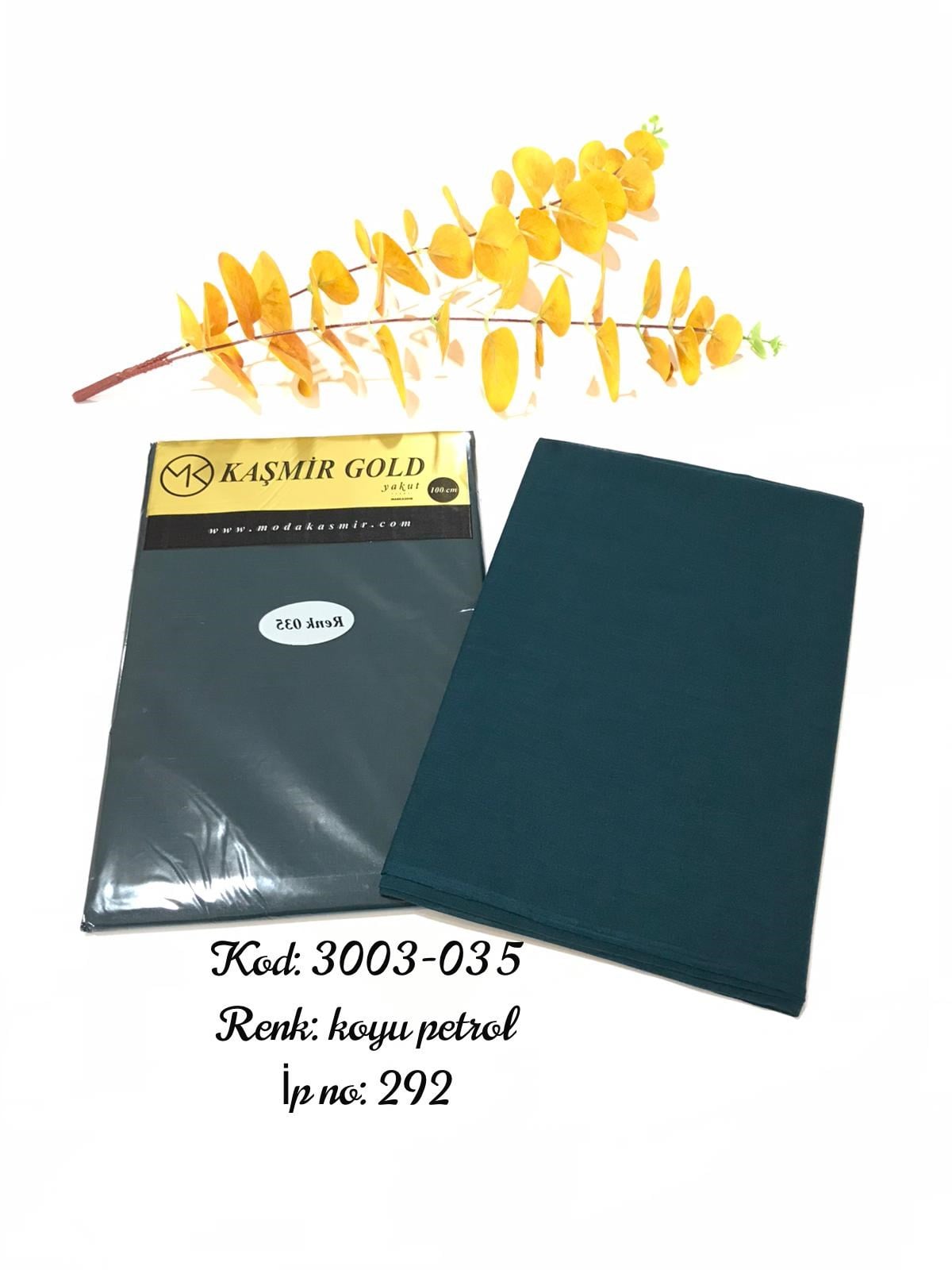 3003 Poşetli Kaşmir 100 Cm Düz Yazma
