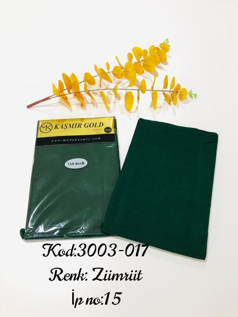 3003 Poşetli Kaşmir 100 Cm Düz Yazma