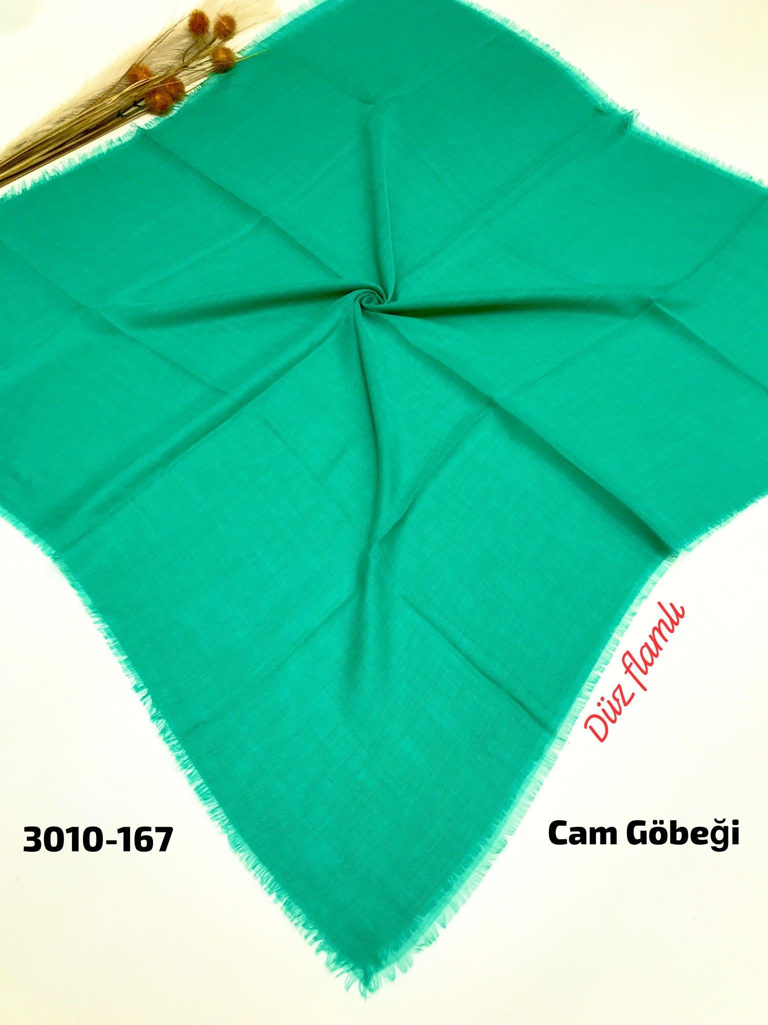 3010 Düz Flamlı Eşarp