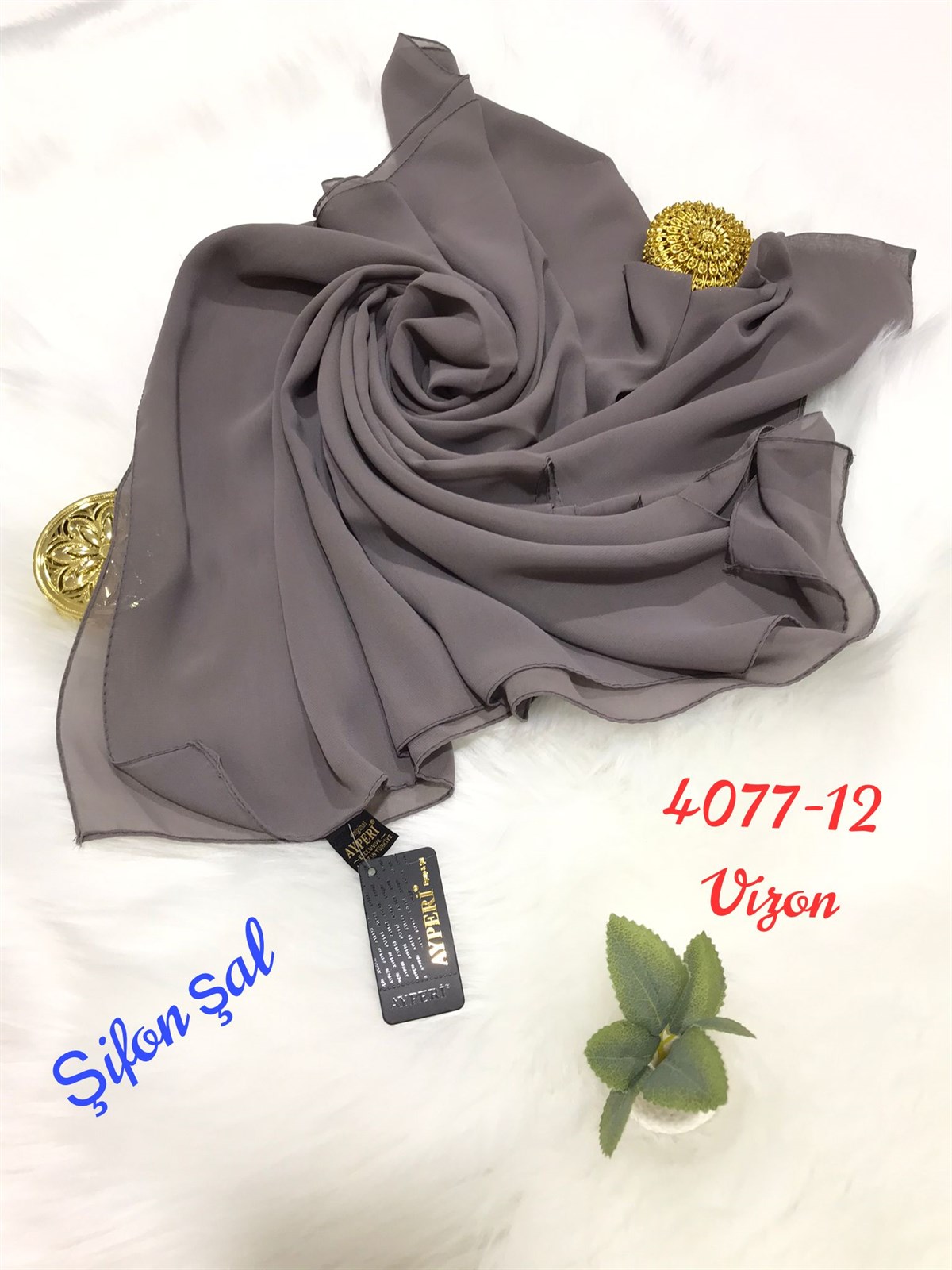 4077 Multi Şifon Şal