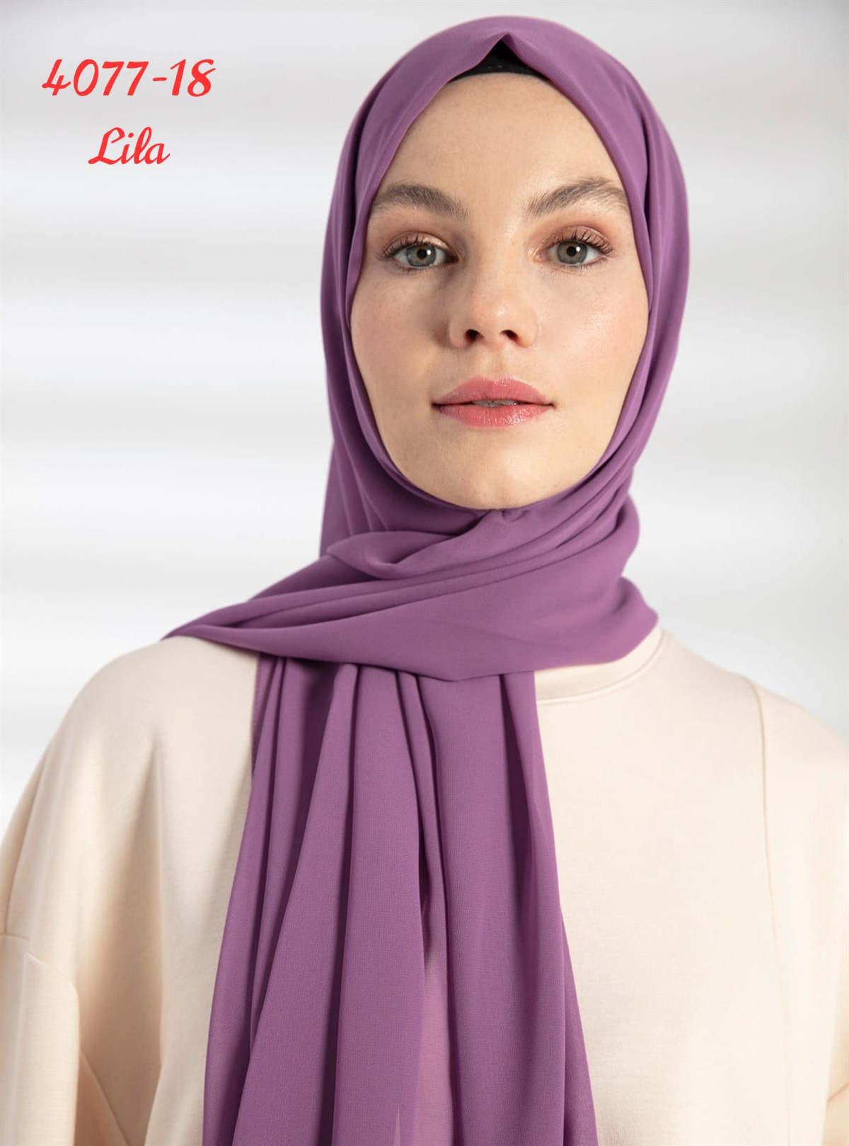 4077 Multi Şifon Şal