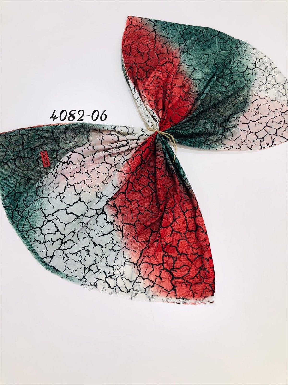 4082 Poloist Desenli  Şal