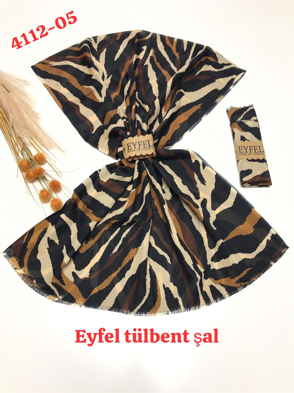 4112 Eyfel Tülbent Şal