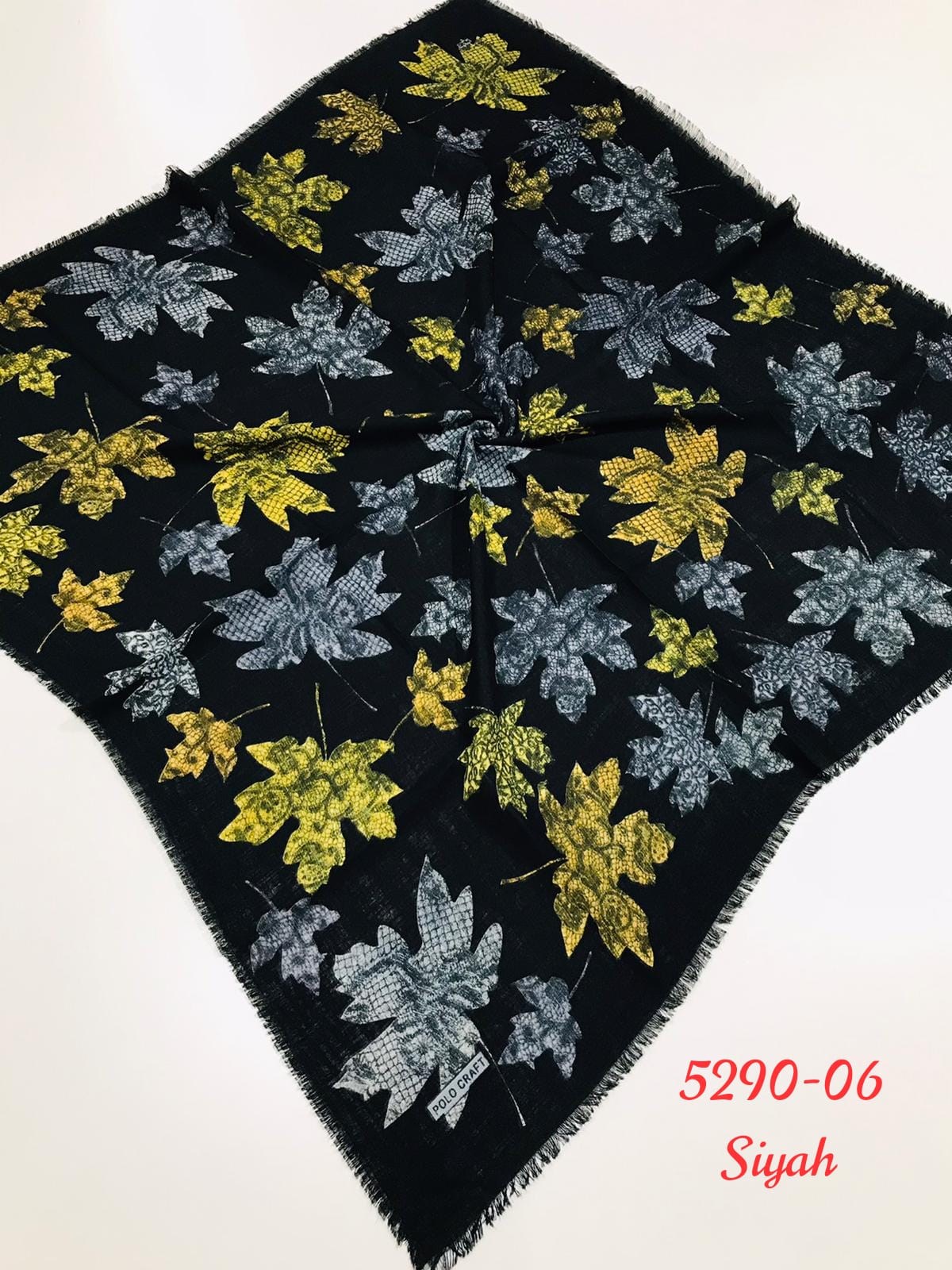 5290 Flamlı Pamuk Eşarp