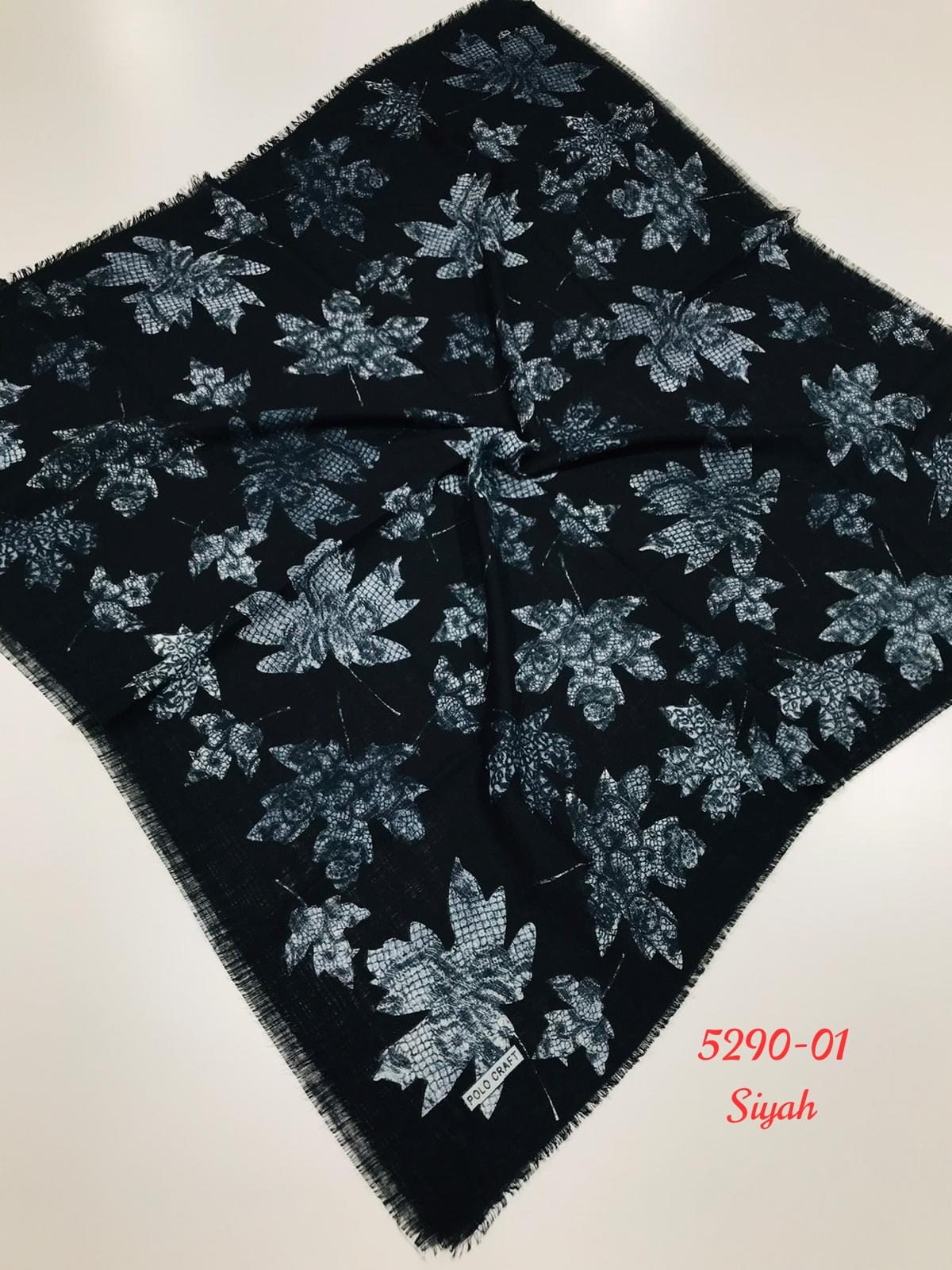 5290 Flamlı Pamuk Eşarp