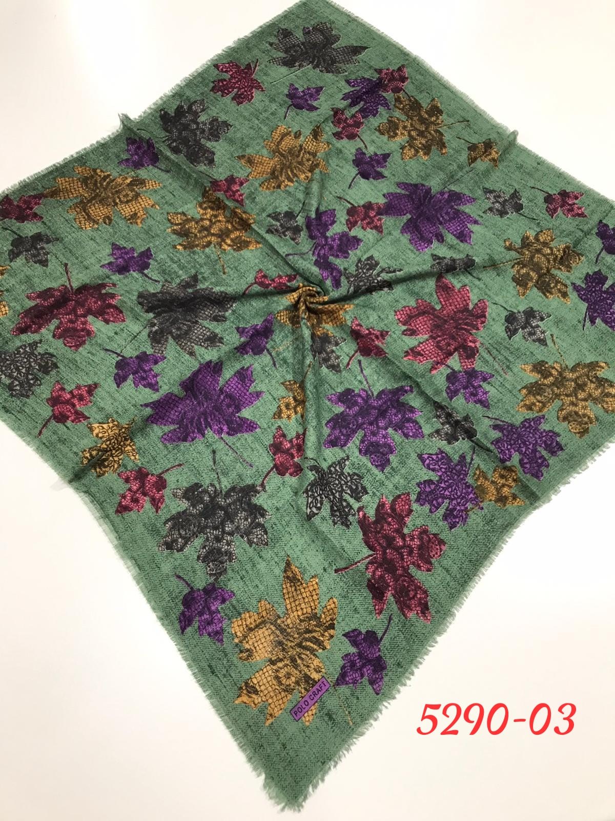 5290 Flamlı Pamuk Eşarp