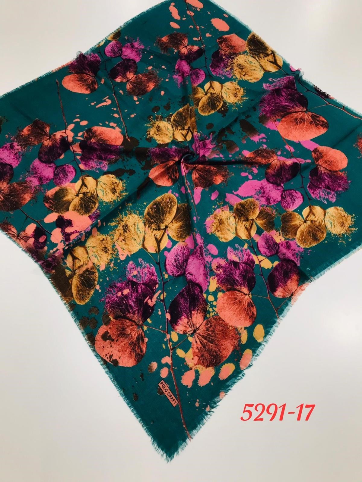 5291 Flamlı Pamuk Eşarp